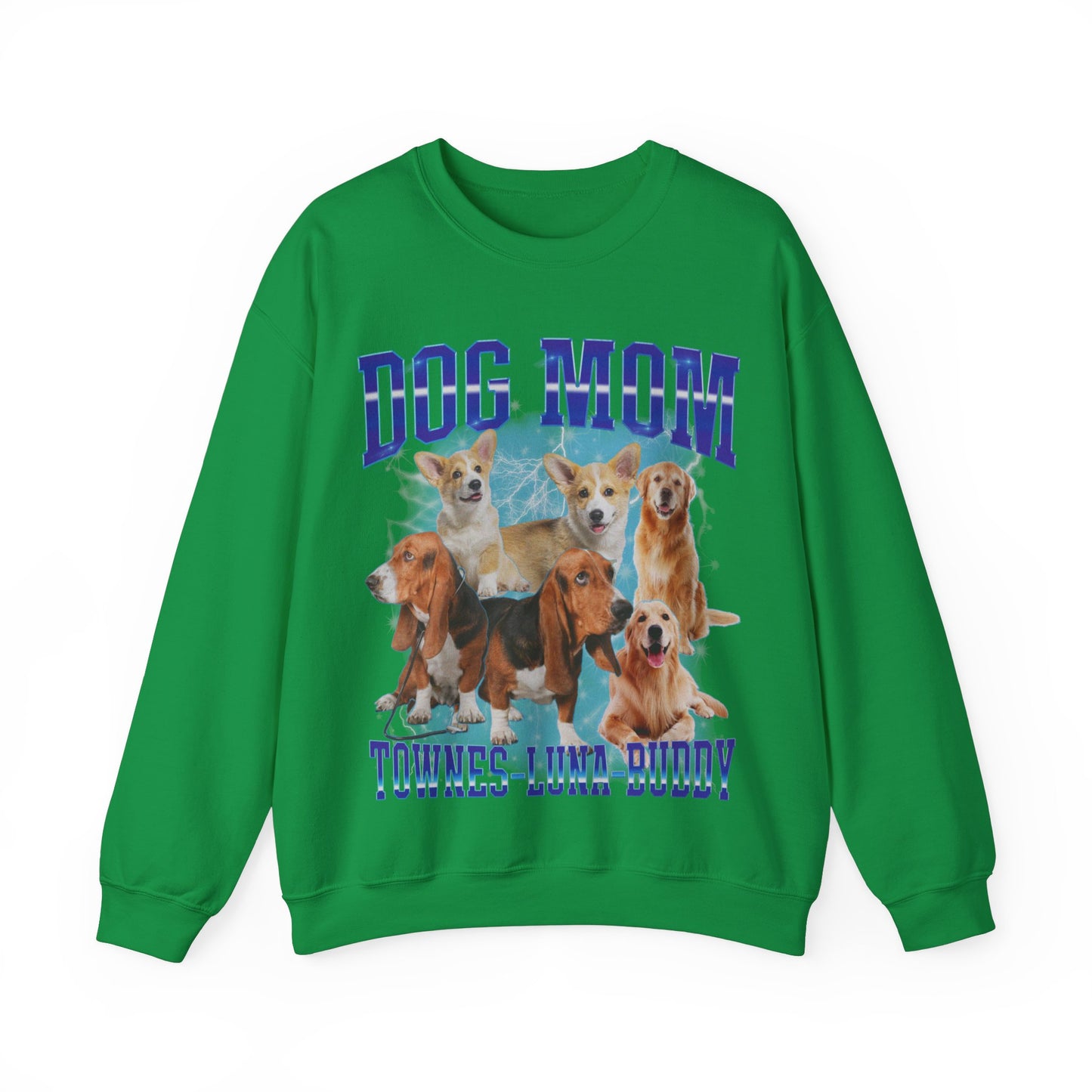 Custom Retro Dog Bootleg Sweatshirt, Dog Mom Sweatshirt, Dog Bootleg Retro 90's Sweatshirt, Custom Pet Photo, Custom Pet Portrait, S1428