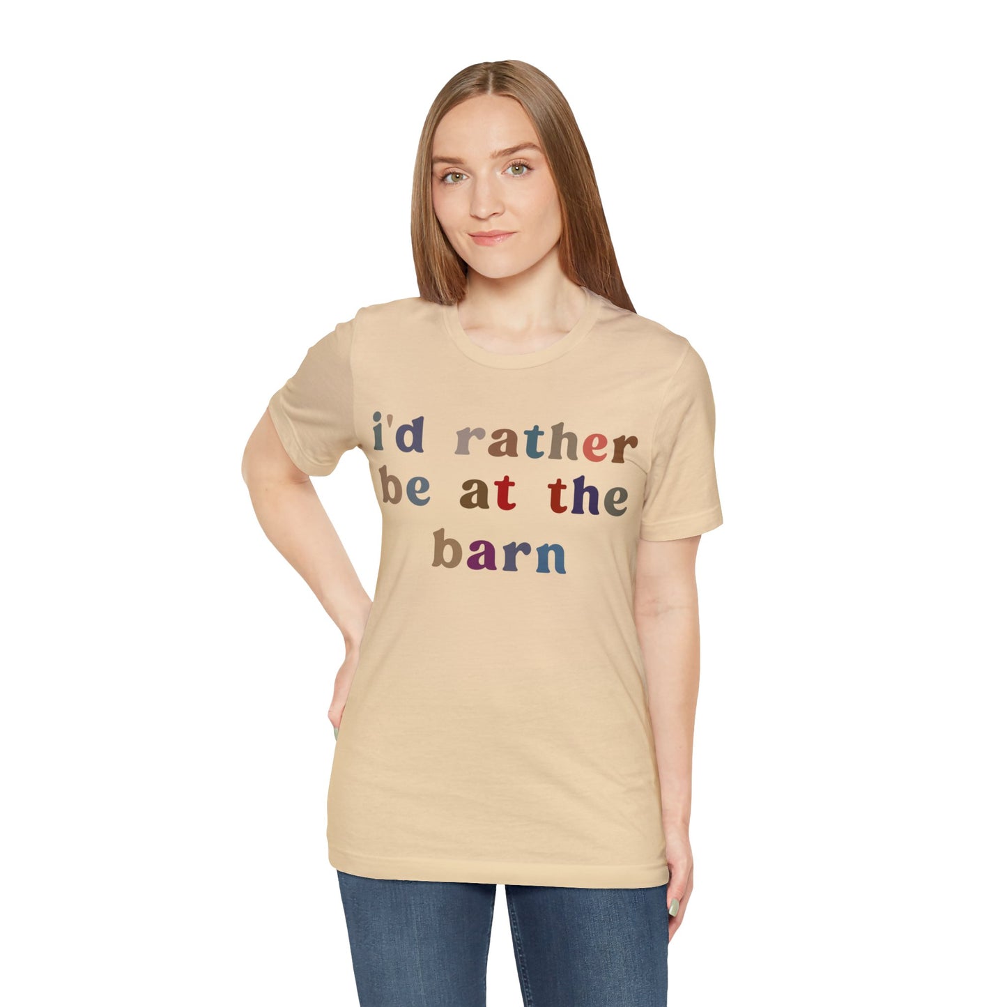 I’d Rather Be On My Barn Shirt, Country Mom Shirt, Farm Life Shirt, Farm Worker Shirt, Shirt for Mom, Horse Lover Shirt, T1201