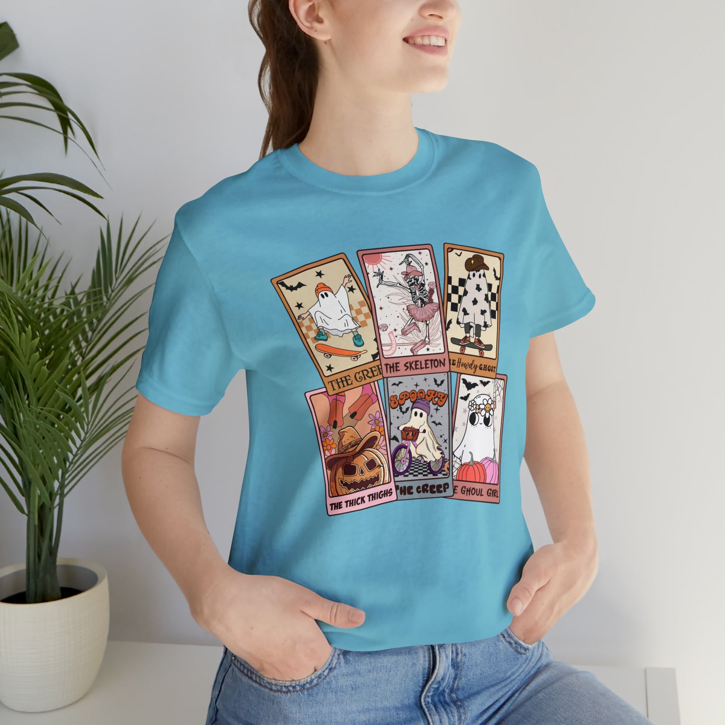 The Tarot Card Shirt, Skeleton Tarot Card Shirt, Tarot Card Lover Shirt, Skull Tarot Card Tee, Retro Halloween shirt, T612