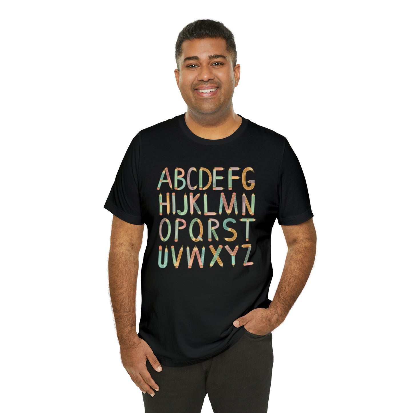 Preschool Teacher Shirt, Alphabet Shirt, ABCD Shirt, Kindergarten Teacher Shirt, Cute Teacher Shirt, T362