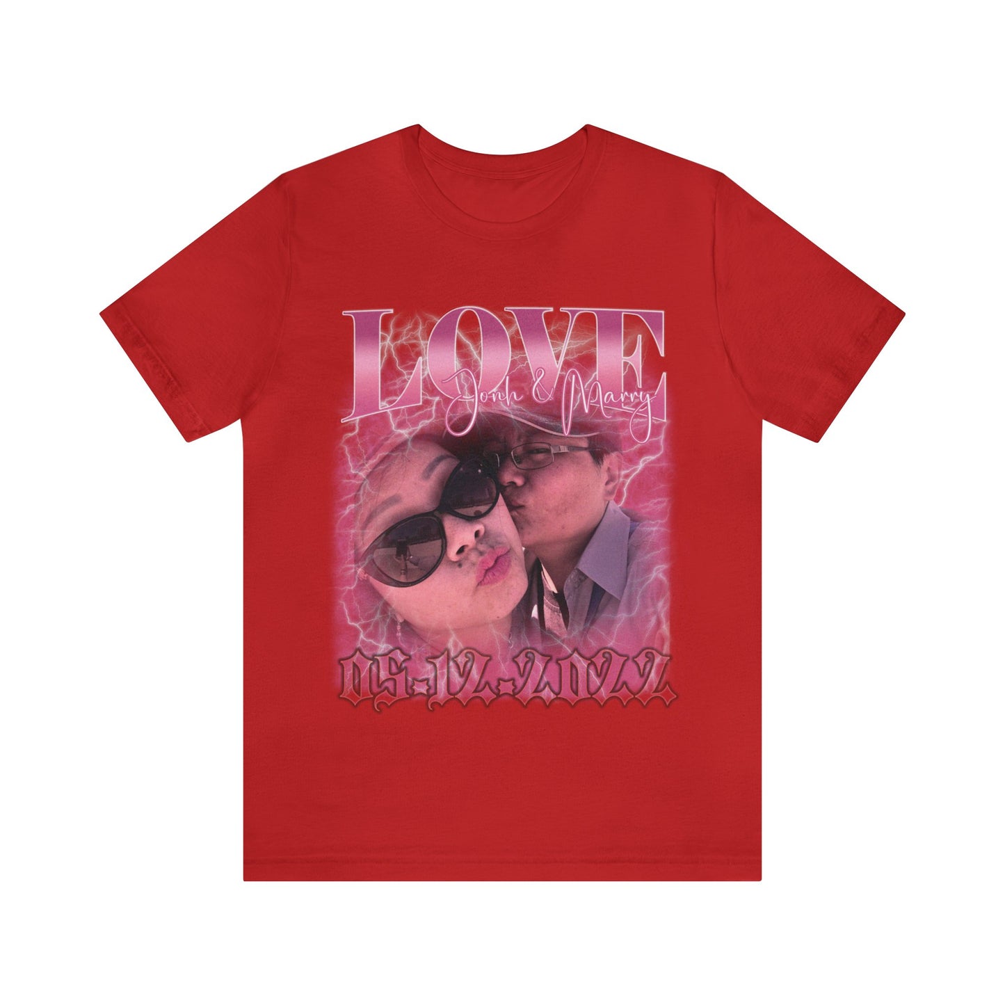 Custom 90s Vintage Bootleg Tee for couple, Custom shirt for couple, Custom bootleg tee photo shirt for lover, couple shirt for lover, T1330