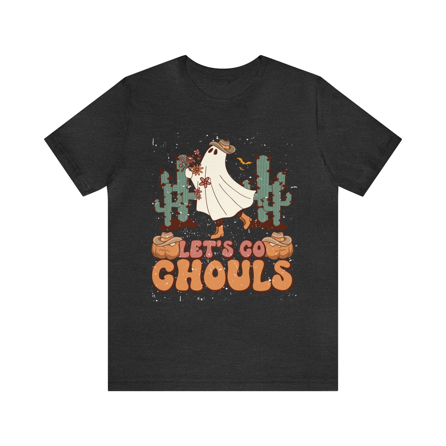 Lets Go Ghouls Shirt, Spooky Season Tee, Retro Halloween Cowgirl Shirt, Cowgirl Halloween Shirt, Vintage Ghost Shirt, T762