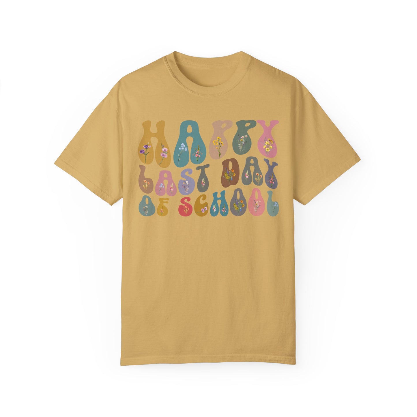 Retro Happy Last Day of School Shirts, End of Year Teacher Gift, Vintage Teacher Shirt, Comfort Colors Kindergarten Graduation Gift, CC1621