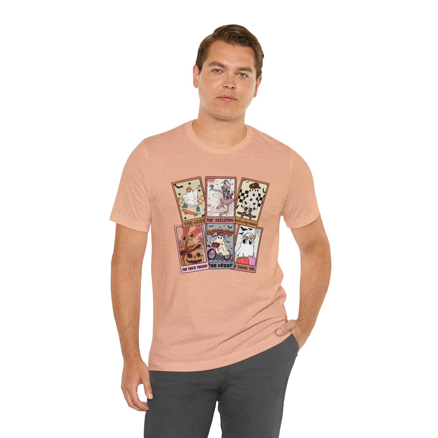 The Tarot Card Shirt, Skeleton Tarot Card Shirt, Tarot Card Lover Shirt, Skull Tarot Card Tee, Retro Halloween shirt, T612