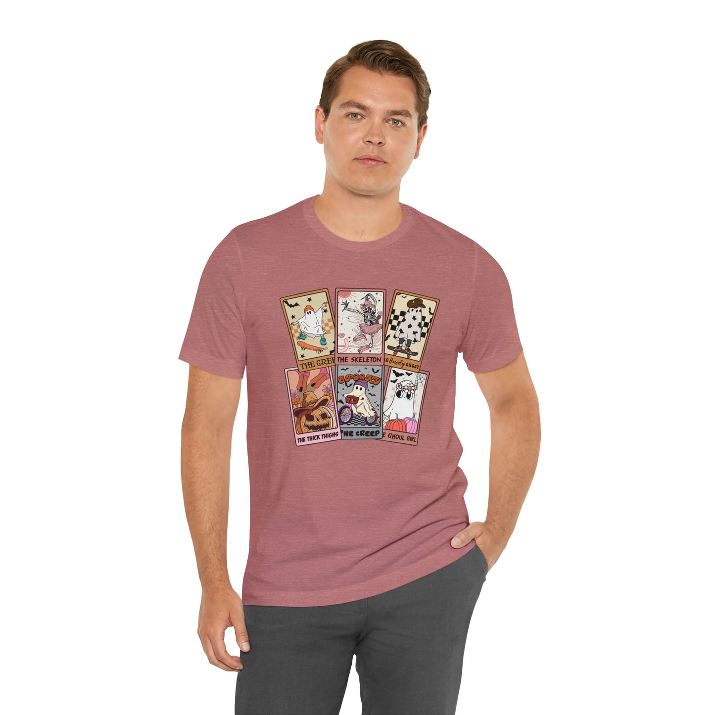 The Tarot Card Shirt, Skeleton Tarot Card Shirt, Tarot Card Lover Shirt, Skull Tarot Card Tee, Retro Halloween shirt, T612