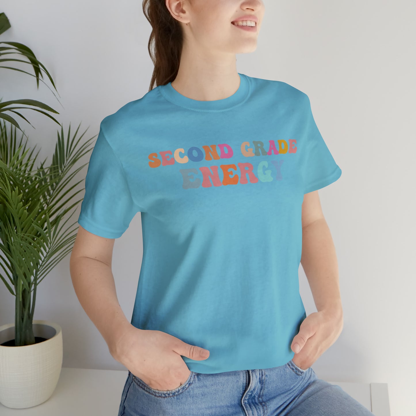 Cute Teacher Shirt, Second Grade Energy Shirt, Shirt for Second Grade, Teacher Appreciation Shirt, Best Teacher Shirt, T494