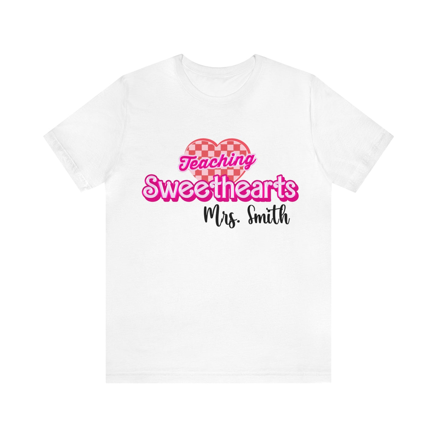 Personalized Teaching Sweethearts Valentines Day Shirt, Teacher Valentine's Day Shirts for Teachers, Gift Sweater for Hearts Day, T1274
