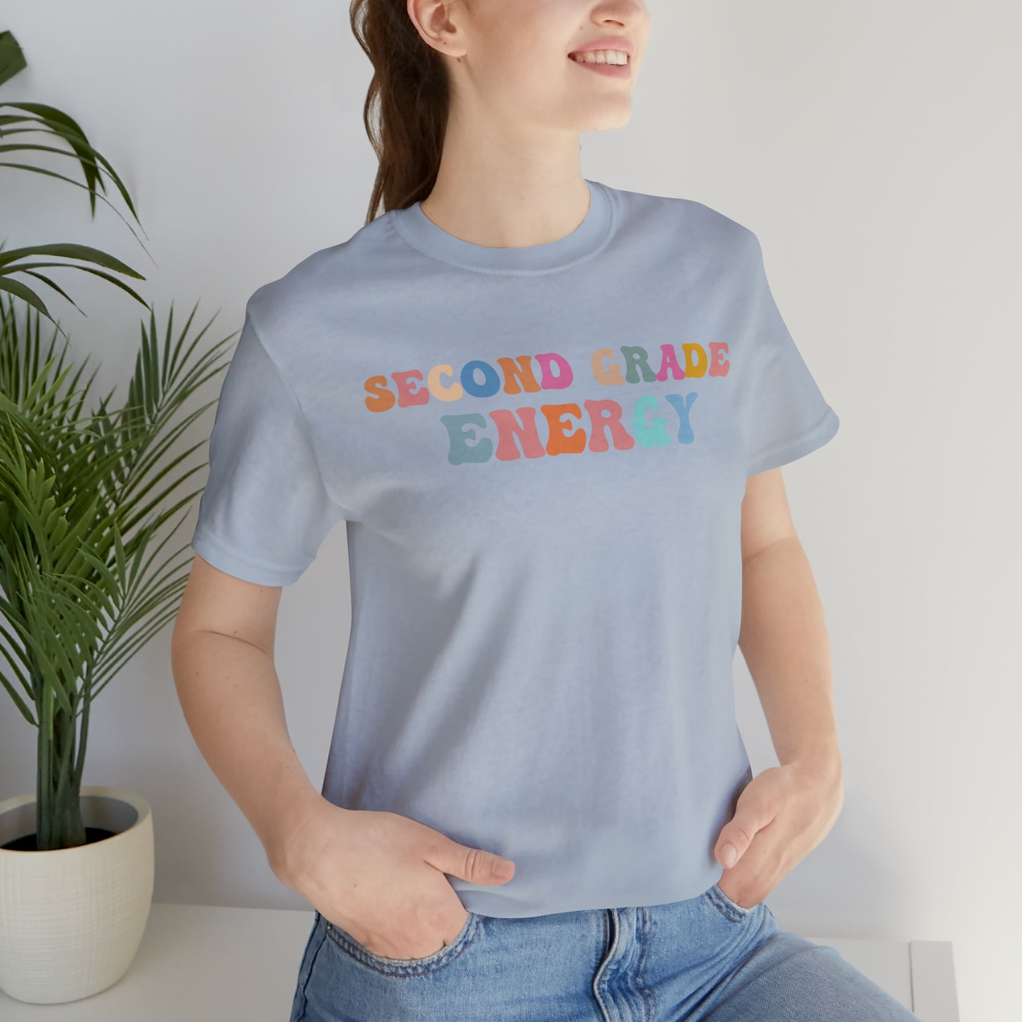 Cute Teacher Shirt, Second Grade Energy Shirt, Shirt for Second Grade, Teacher Appreciation Shirt, Best Teacher Shirt, T494