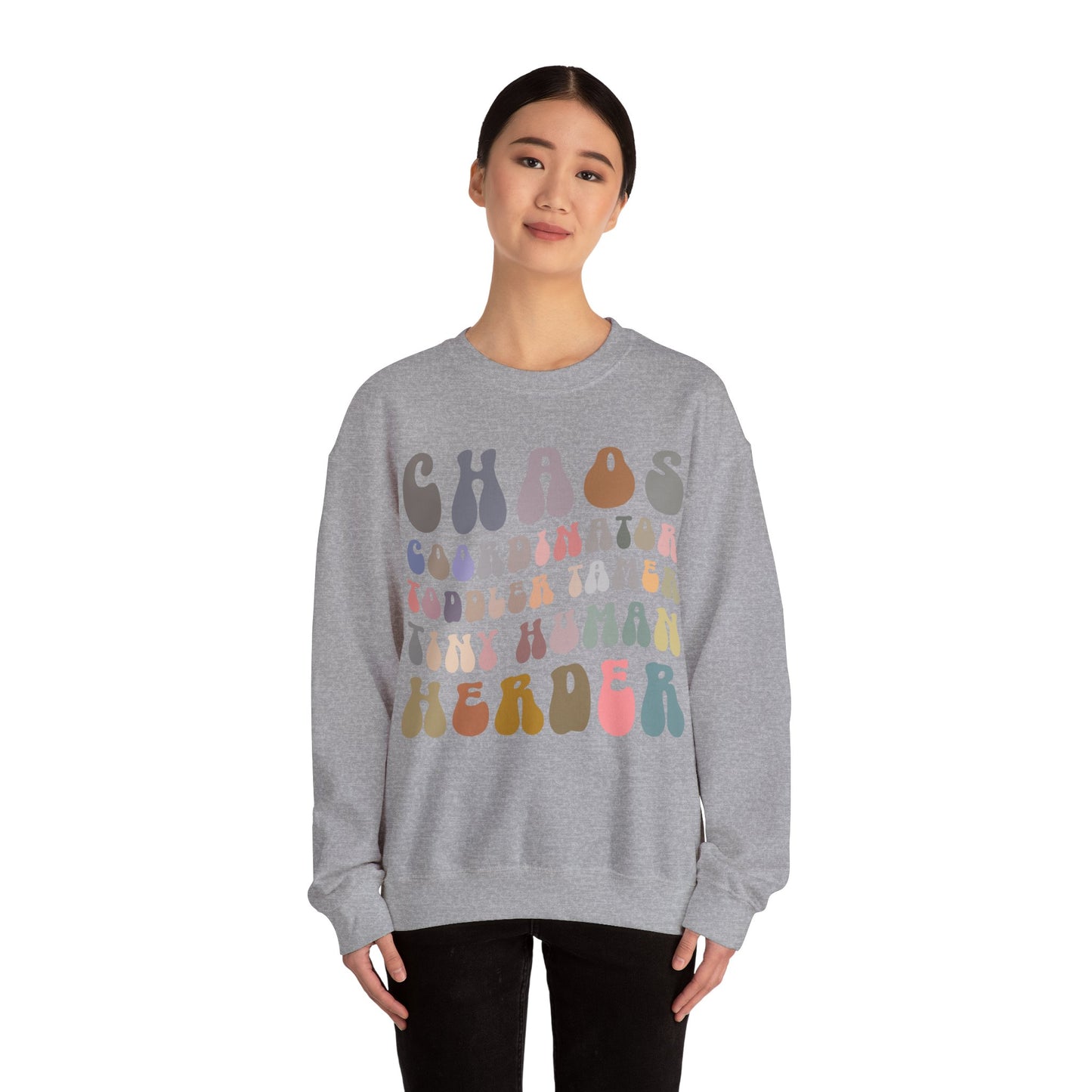 Chaos Coordinator Toddler Tamer Tiny Human Herder Sweatshirt, Kindergarten Teacher Sweatshirt, Toddler Sweatshirt, Mom Sweatshirt, S1282