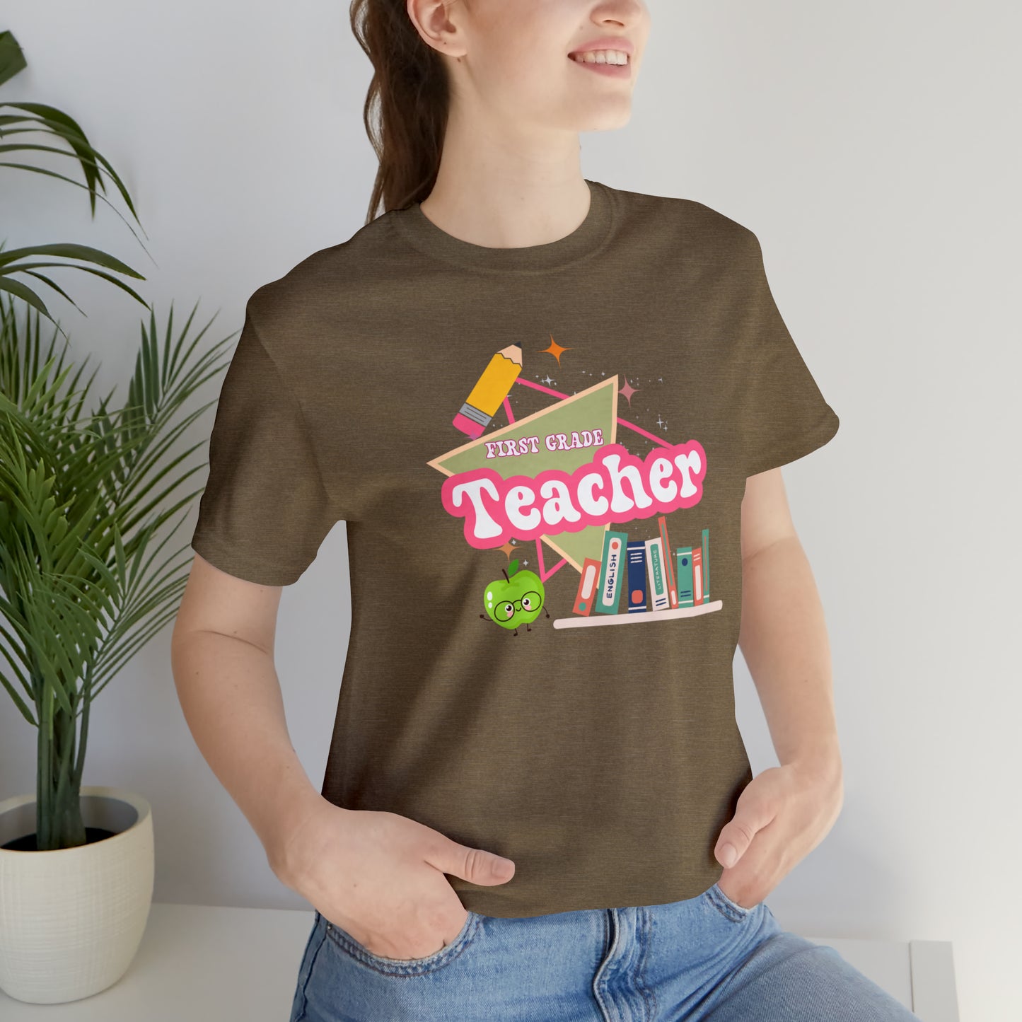 First grade teacher shirt, 1st grade shirt, 90s shirt, 90s teacher shirt, colorful school shirt, colorful teacher shirt, T542