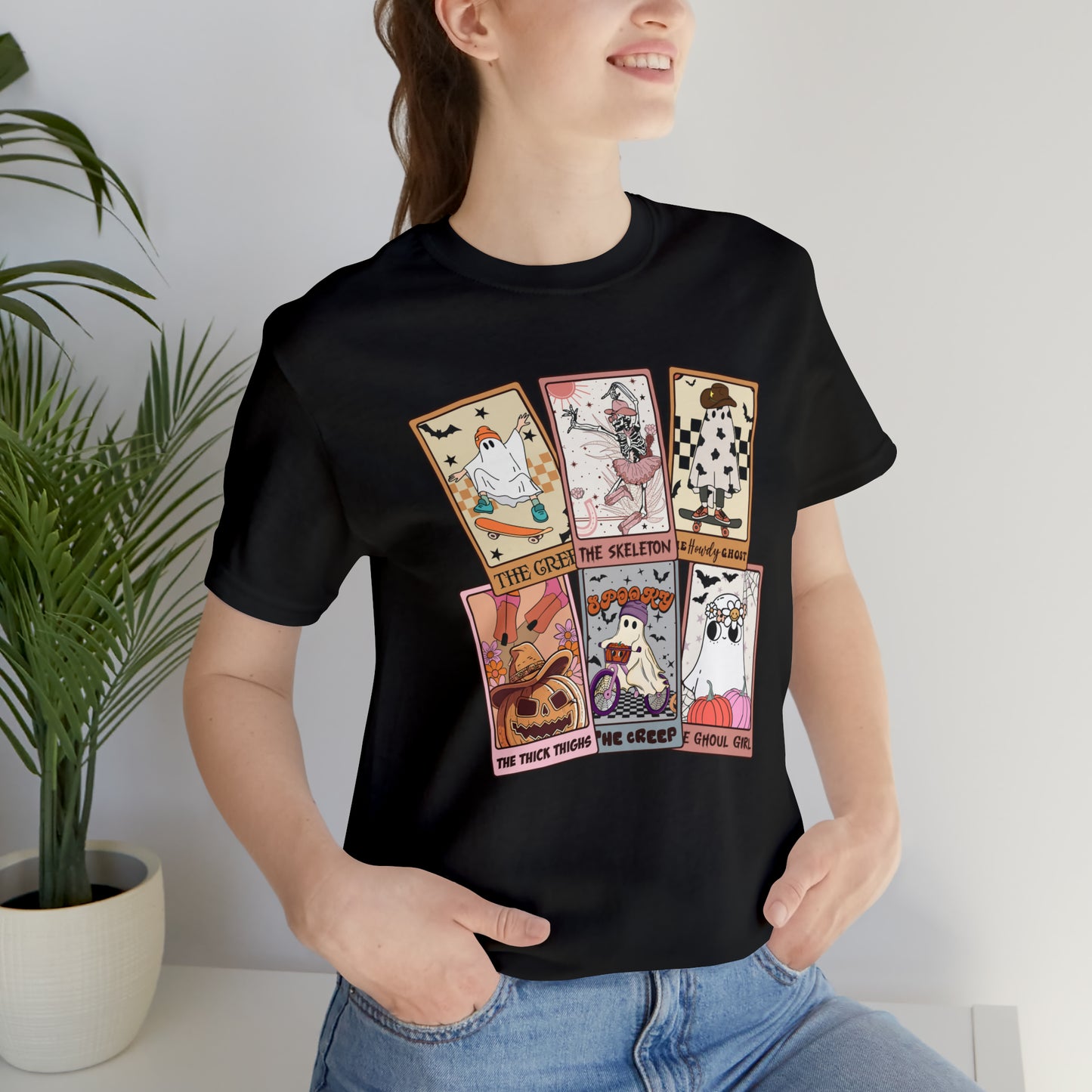 The Tarot Card Shirt, Skeleton Tarot Card Shirt, Tarot Card Lover Shirt, Skull Tarot Card Tee, Retro Halloween shirt, T612