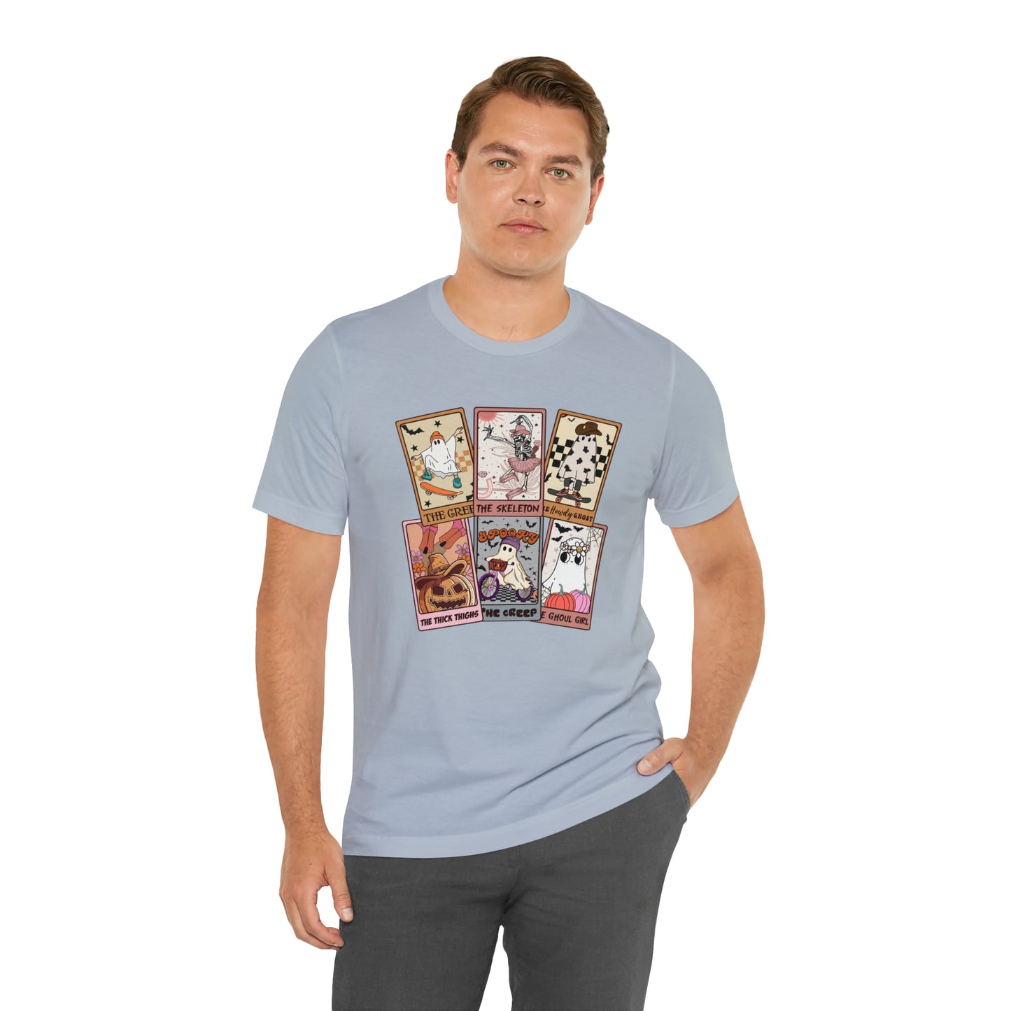 The Tarot Card Shirt, Skeleton Tarot Card Shirt, Tarot Card Lover Shirt, Skull Tarot Card Tee, Retro Halloween shirt, T612