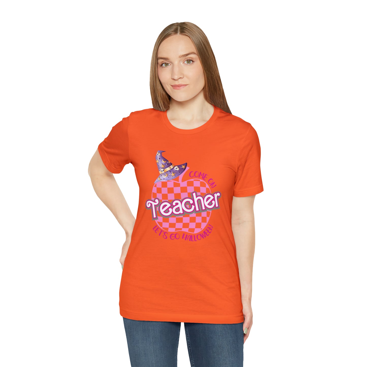 Come On Let's Go Halloween Shirt, Trendy Teacher shirt, Retro Back to school, Teacher Halloween gift shirt , T726