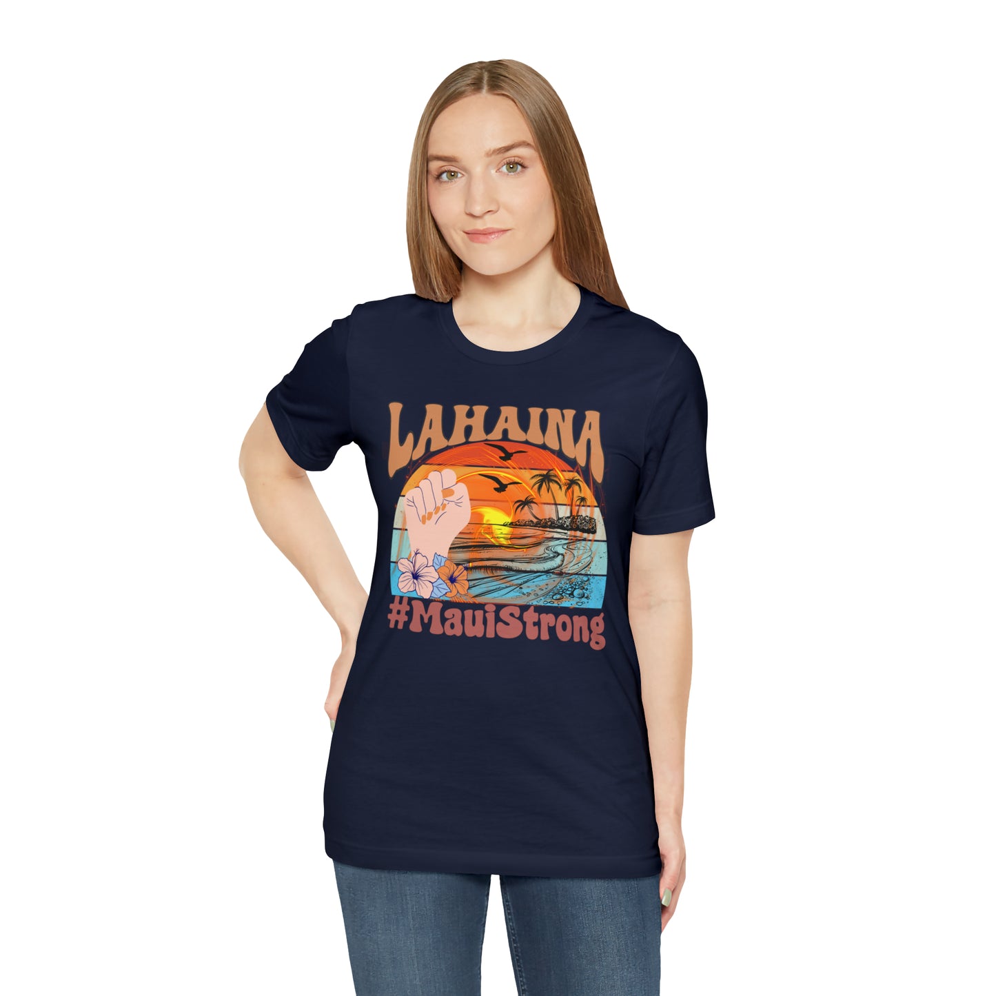 Maui Strong Shirt, Lahaina Banyan Tree T-Shirt, Maui Hawaii Shoreline Tshirt, Profits Donated Support Maui Fire, T598