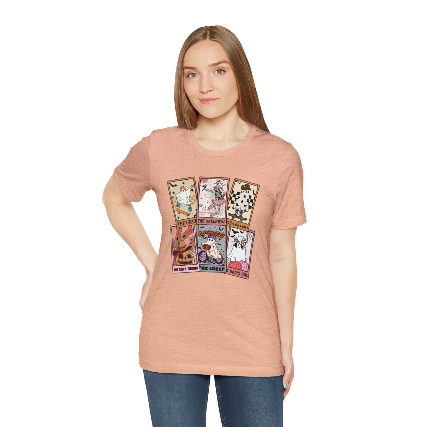 The Tarot Card Shirt, Skeleton Tarot Card Shirt, Tarot Card Lover Shirt, Skull Tarot Card Tee, Retro Halloween shirt, T612
