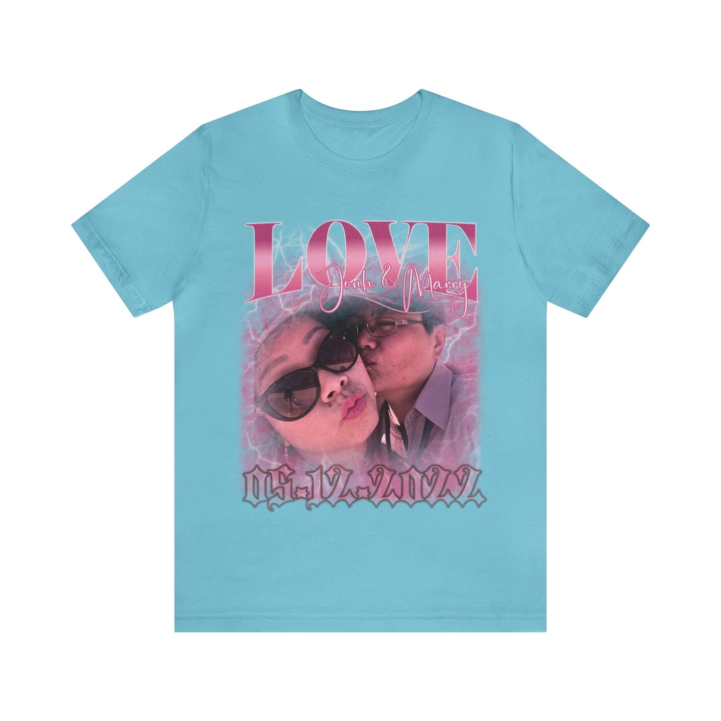 Custom 90s Vintage Bootleg Tee for couple, Custom shirt for couple, Custom bootleg tee photo shirt for lover, couple shirt for lover, T1330