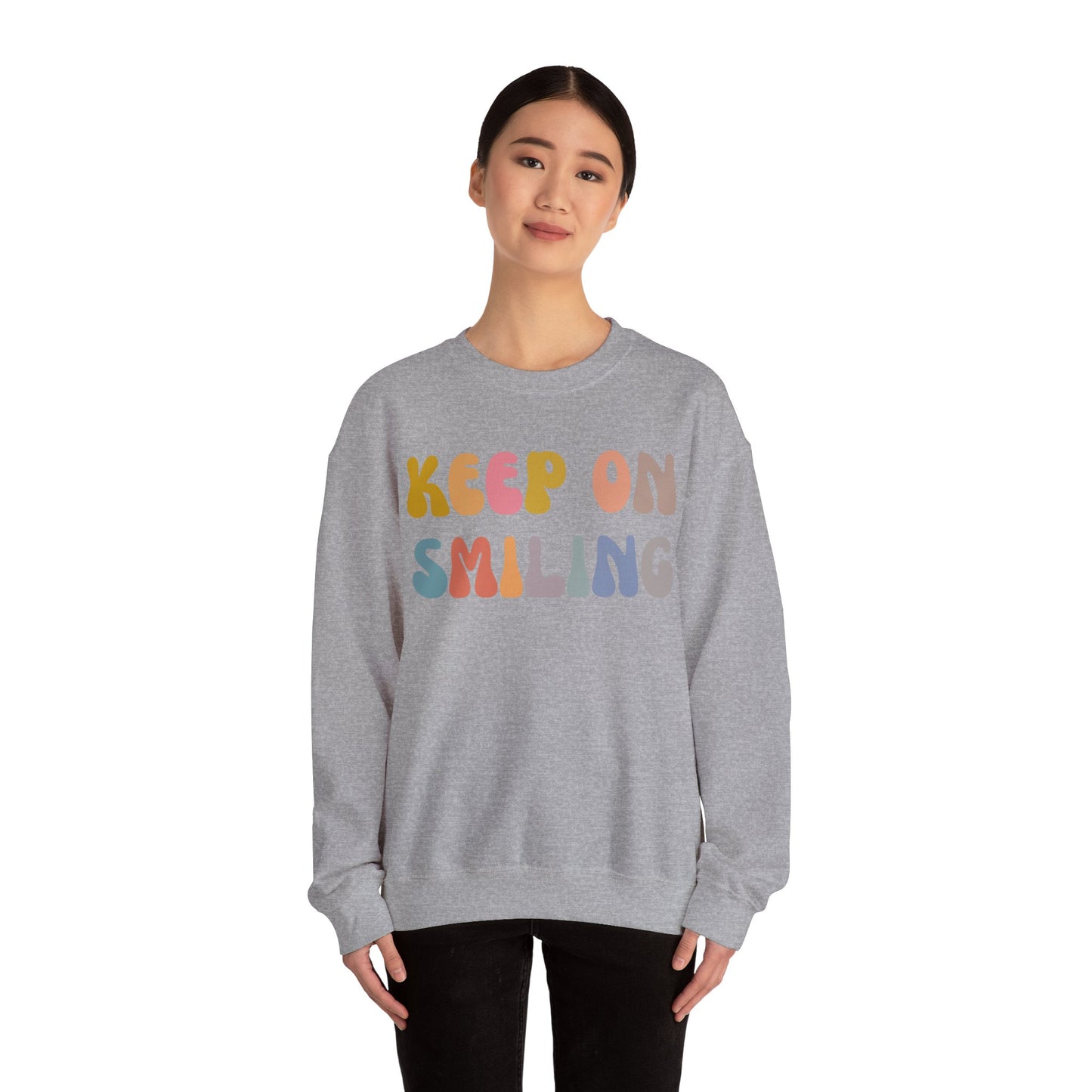 Keep On Smiling Sweatshirt, Encouragement Sweatshirt, Christian Mom Sweatshirt, Positivity Sweatshirt, Be Kind Sweatshirt, S1290