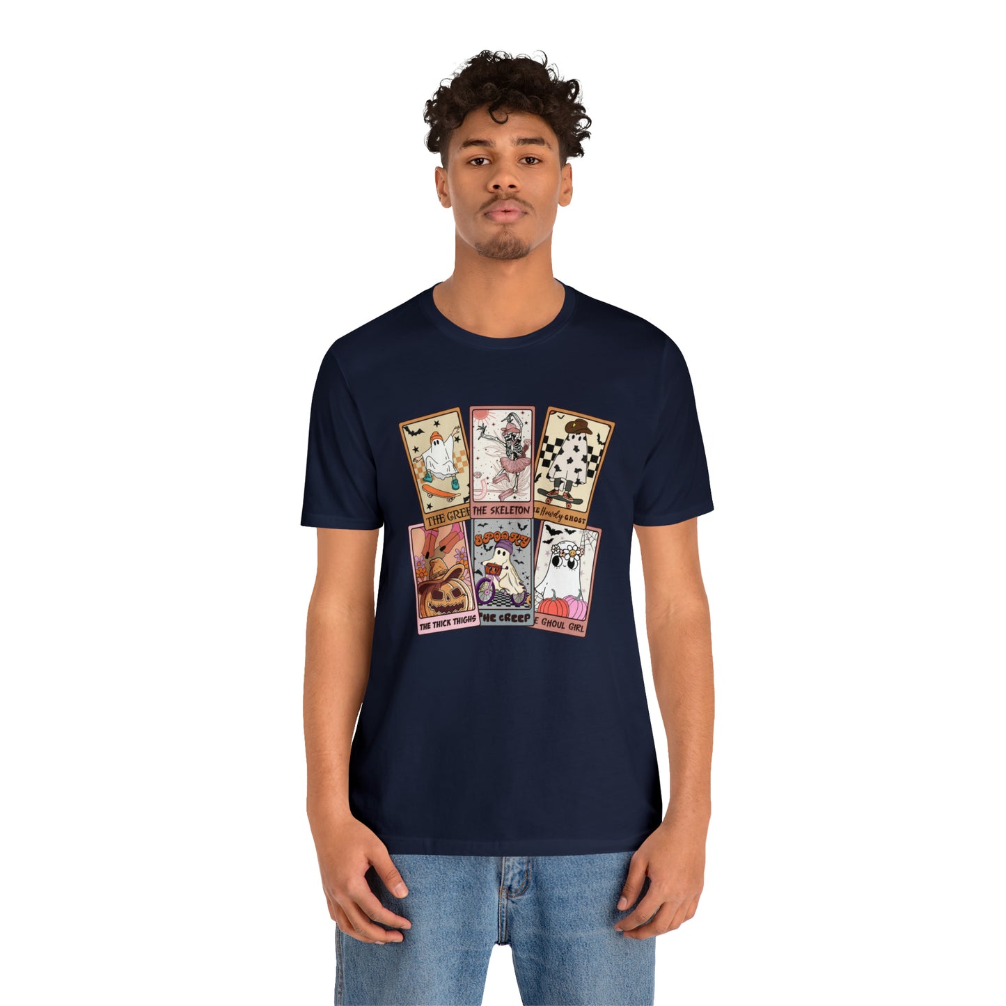 The Tarot Card Shirt, Skeleton Tarot Card Shirt, Tarot Card Lover Shirt, Skull Tarot Card Tee, Retro Halloween shirt, T612