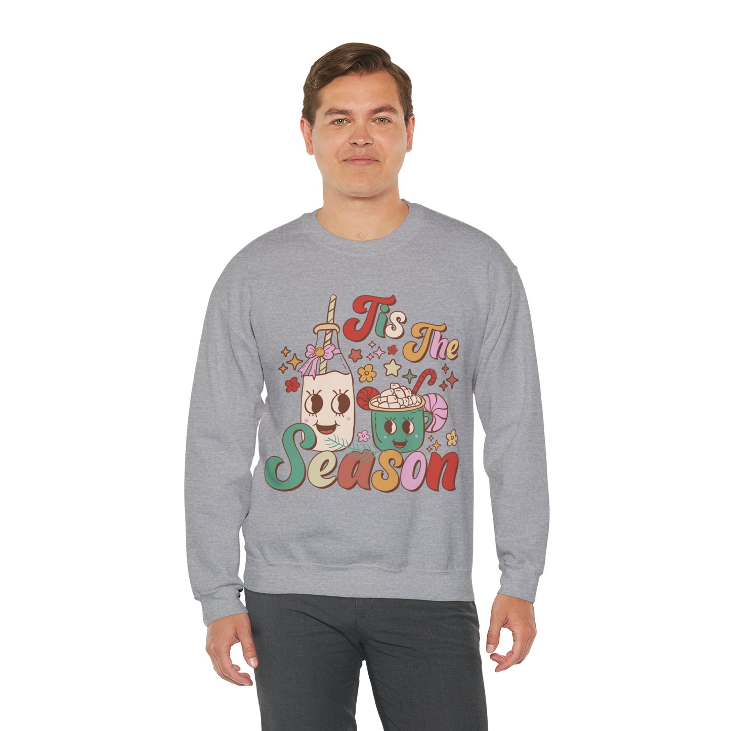 Christmas Tis The Season Sweatshirt, Merry Christmas Shirt, Christmas Tree Sweater, Christmas Tree shirt, Christmas Cake Sweatshirt, S890