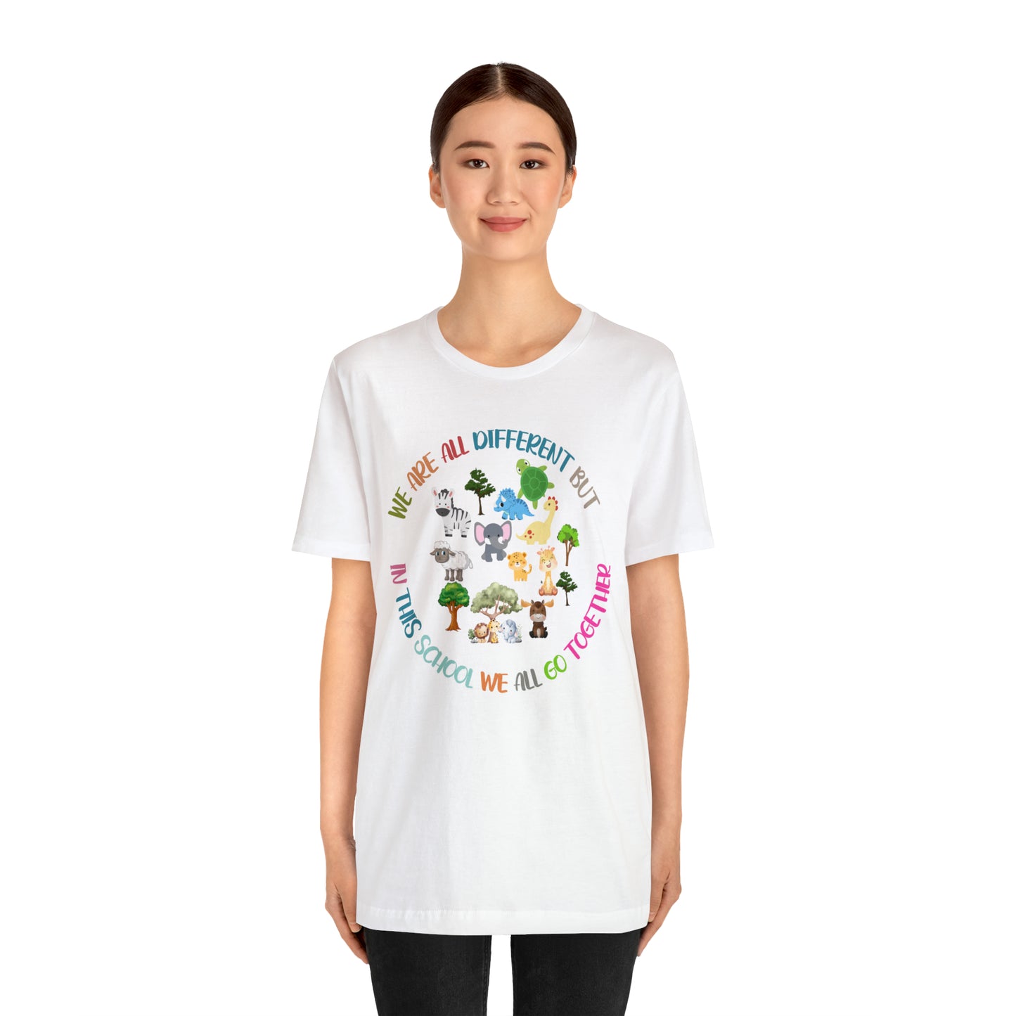 We Are Different But In This School We All Swim Together Shirt, Cute Teacher Shirt, Teacher Appreciation Shirt, T384