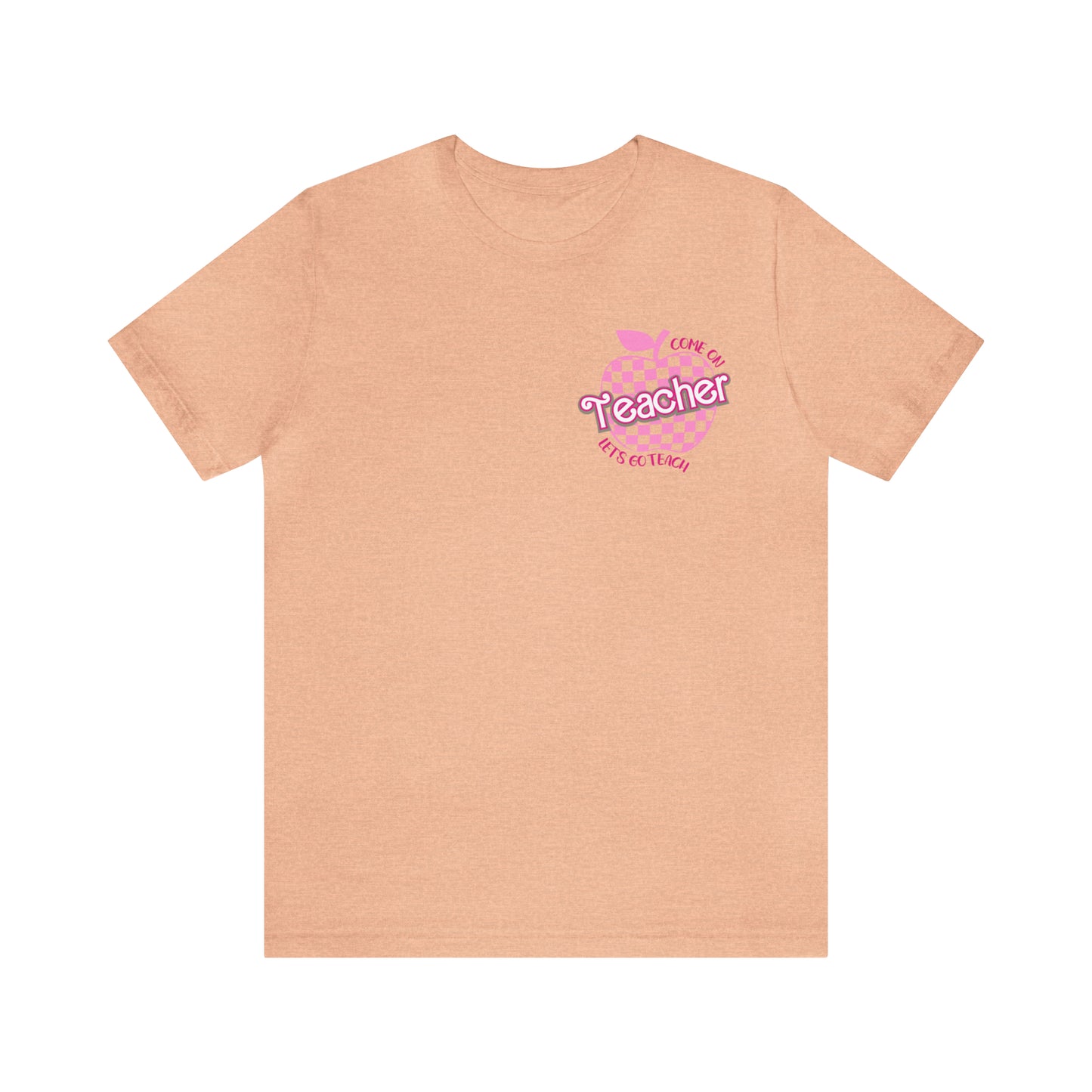 Come On Let's Go Teach Teacher Shirt, Trendy Teacher shirt, Retro Back to school, Teacher Appreciation Checkered Teacher Tee, T725