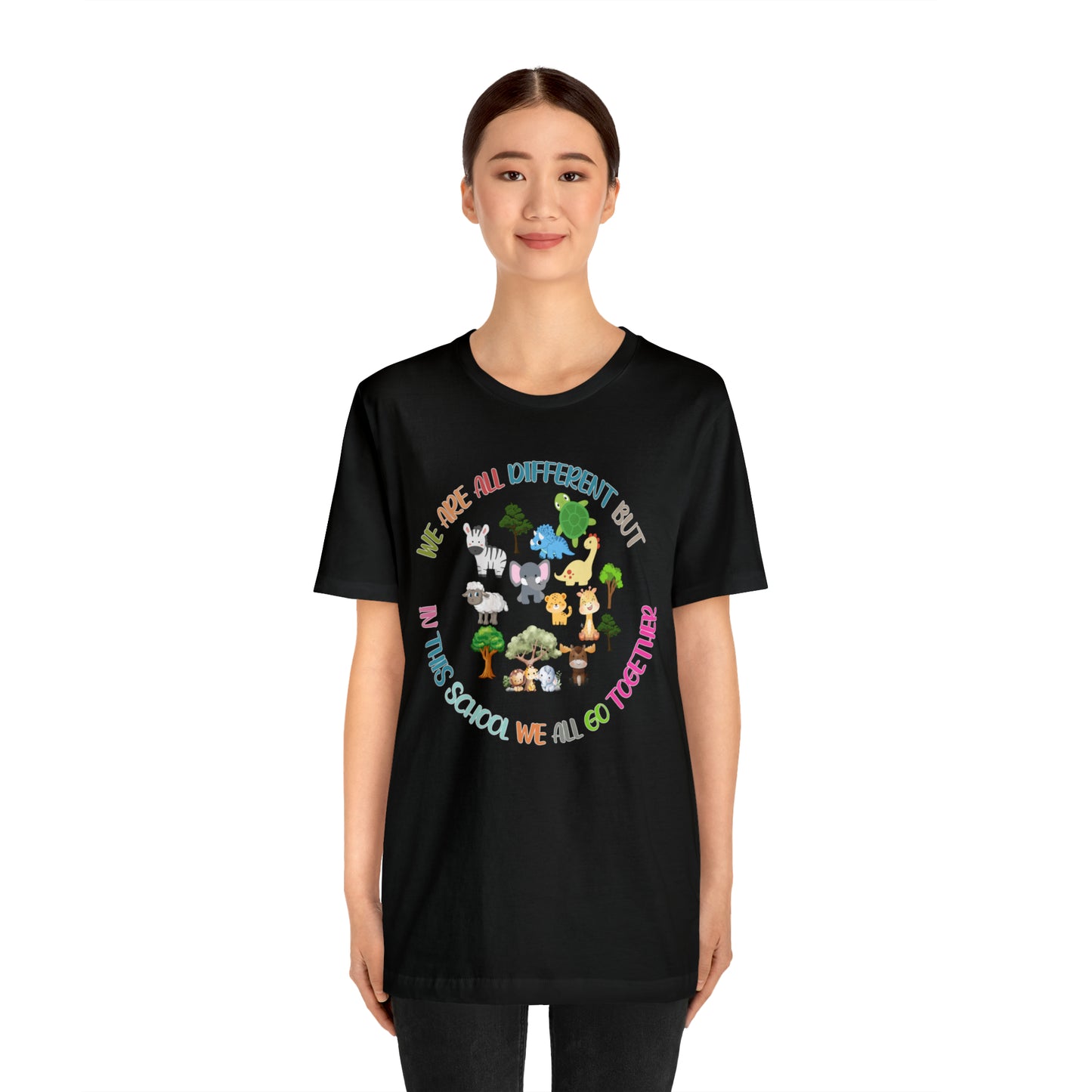 We Are Different But In This School We All Swim Together Shirt, Cute Teacher Shirt, Teacher Appreciation Shirt, T384