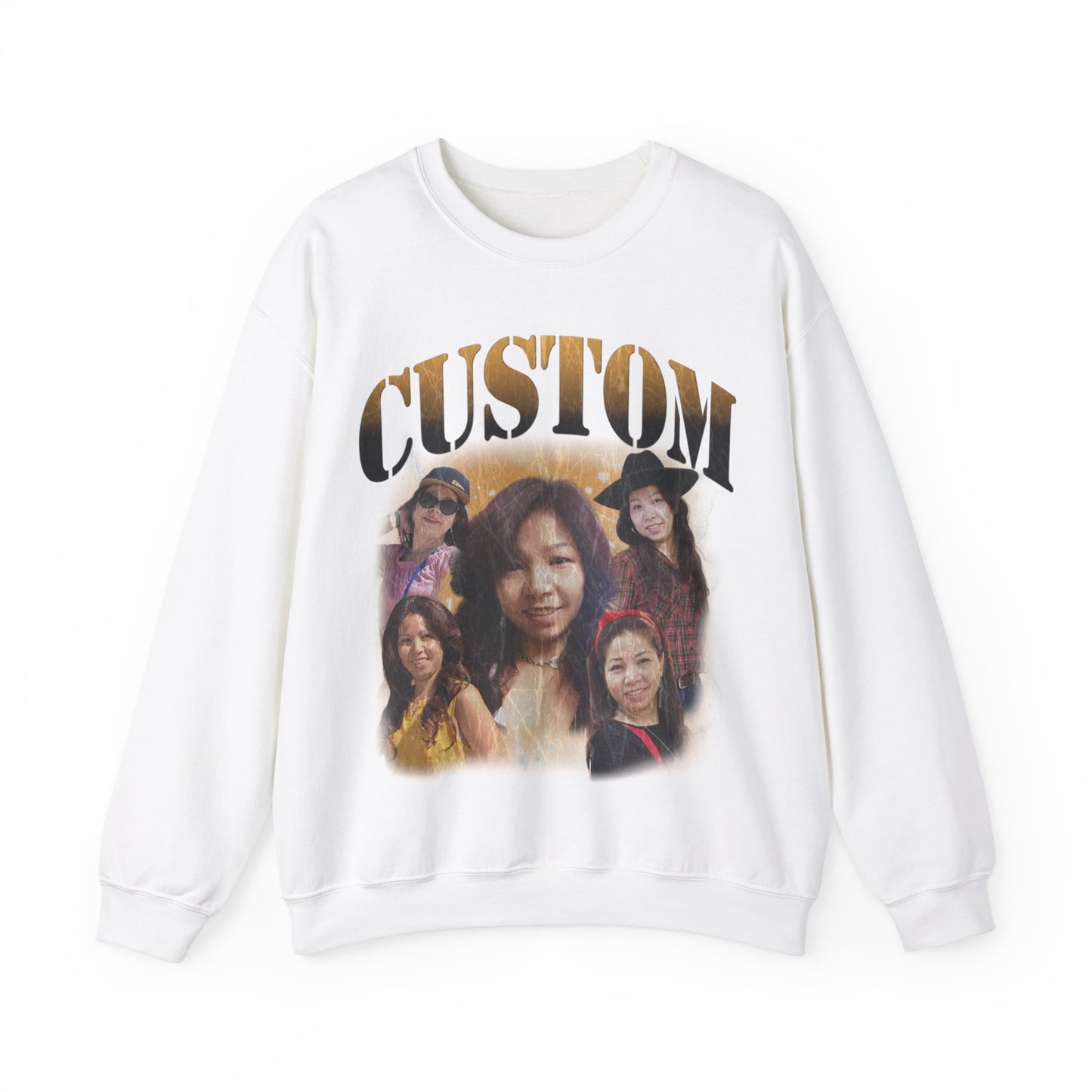 Retro Custom Bootleg Rap Sweatshirt, Custom Cat Lover Gift, Custom Retro Portrait Sweatshirt, Vintage Funny Bootleg Sweatshirt, S1400