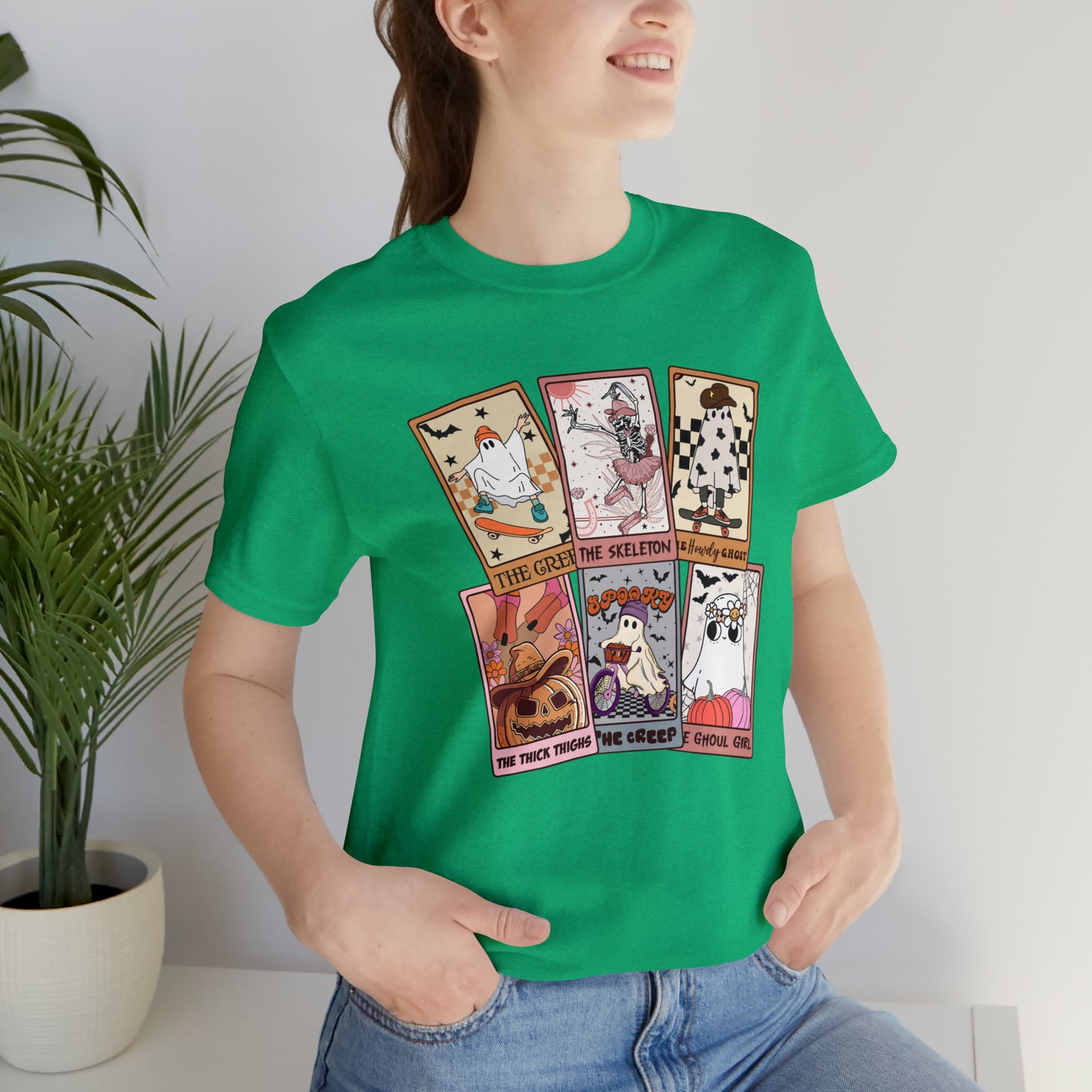 The Tarot Card Shirt, Skeleton Tarot Card Shirt, Tarot Card Lover Shirt, Skull Tarot Card Tee, Retro Halloween shirt, T612