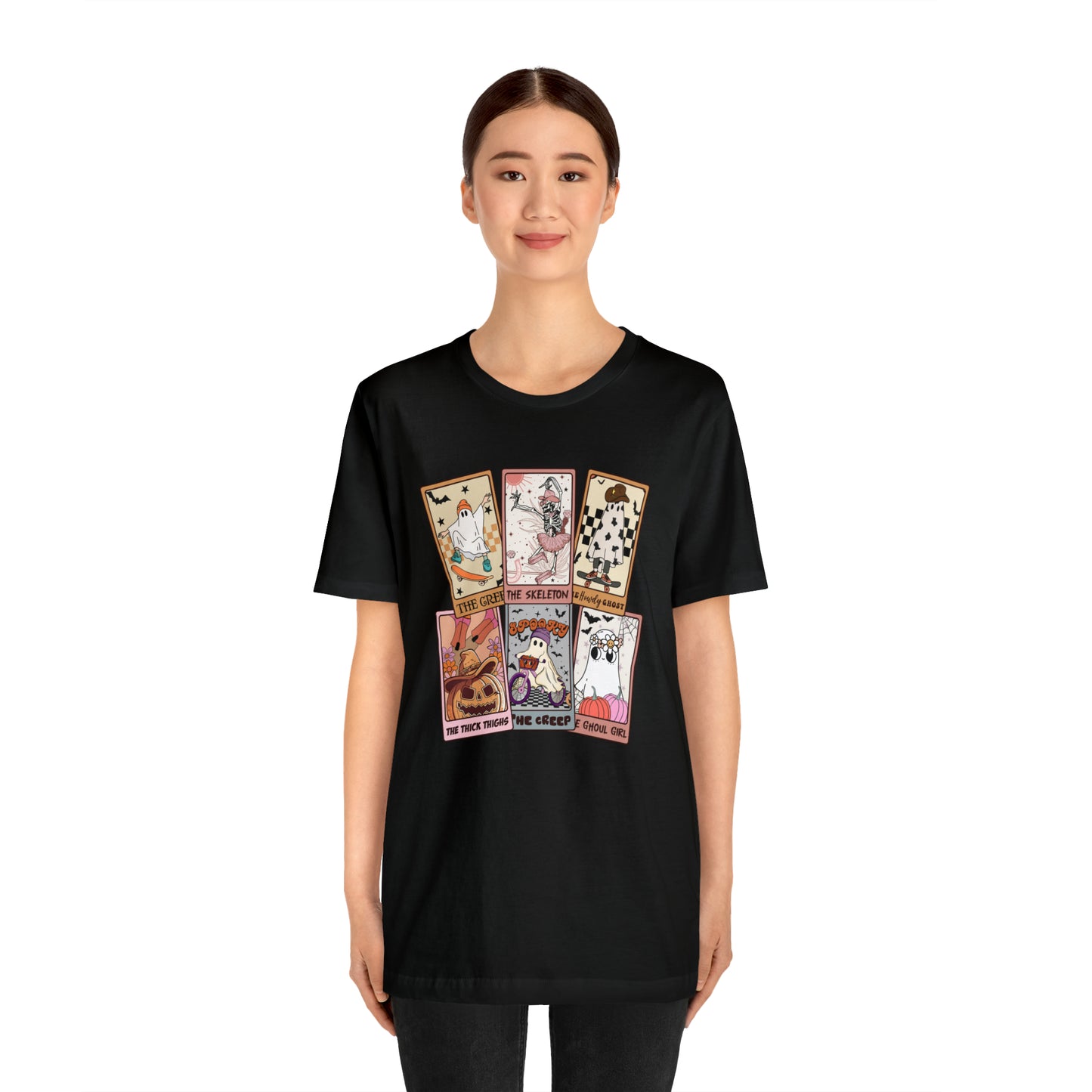 The Tarot Card Shirt, Skeleton Tarot Card Shirt, Tarot Card Lover Shirt, Skull Tarot Card Tee, Retro Halloween shirt, T612