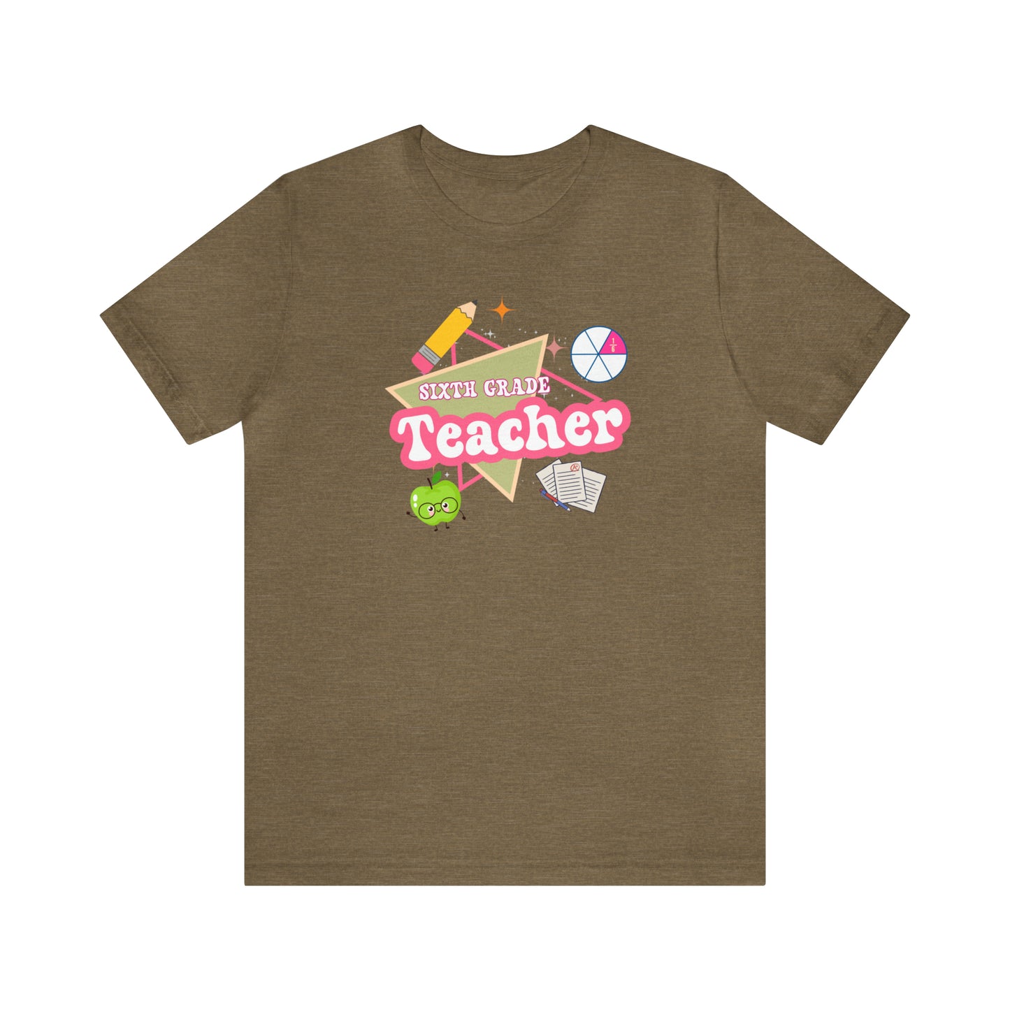 Sixth Grade Teacher Shirt, Teacher Tshirt Retro 6th Grade, Back to school Teacher, Appreciation Teacher Tee Gifts, T552