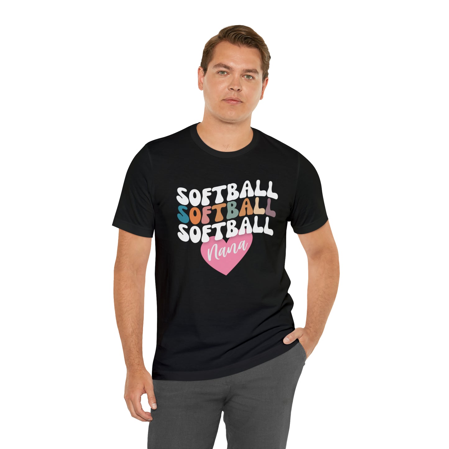 Softball Nana Shirt, Cute Softball Shirt for Grandma, Retro Softball Nana Shirt, Shirt for Nana, T330