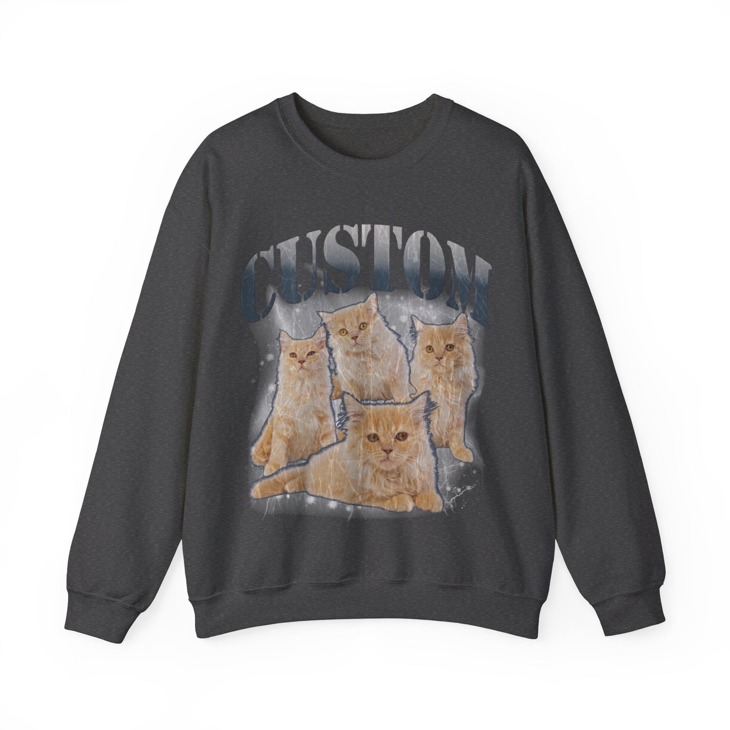Retro Custom Cat Bootleg Tee, Custom Cat Sweatshirt, Custom Cat Lover Gift, Custom dog portrait, Vintage Funny Cat Sweatshirt, S1396