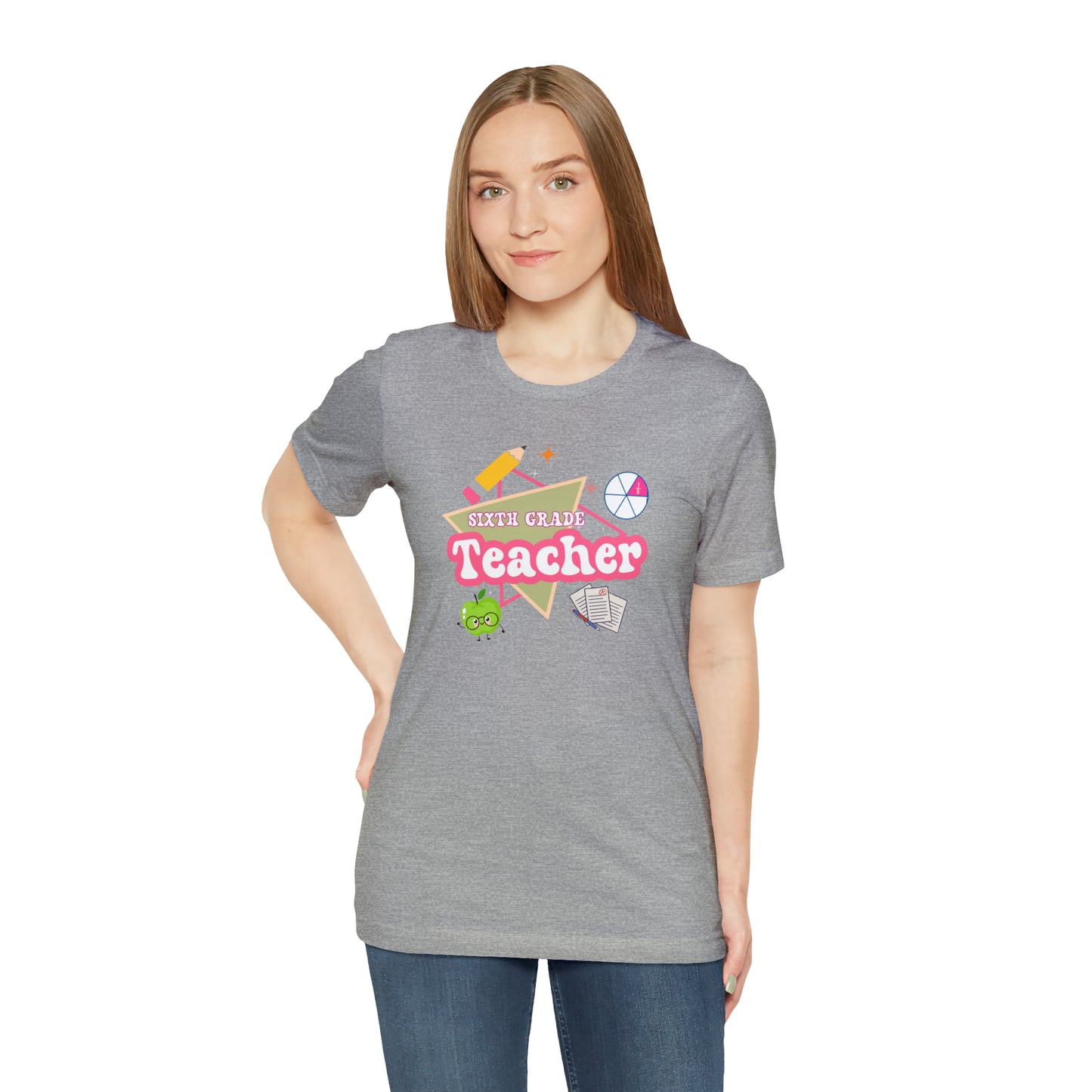 Sixth Grade Teacher Shirt, Teacher Tshirt Retro 6th Grade, Back to school Teacher, Appreciation Teacher Tee Gifts, T552