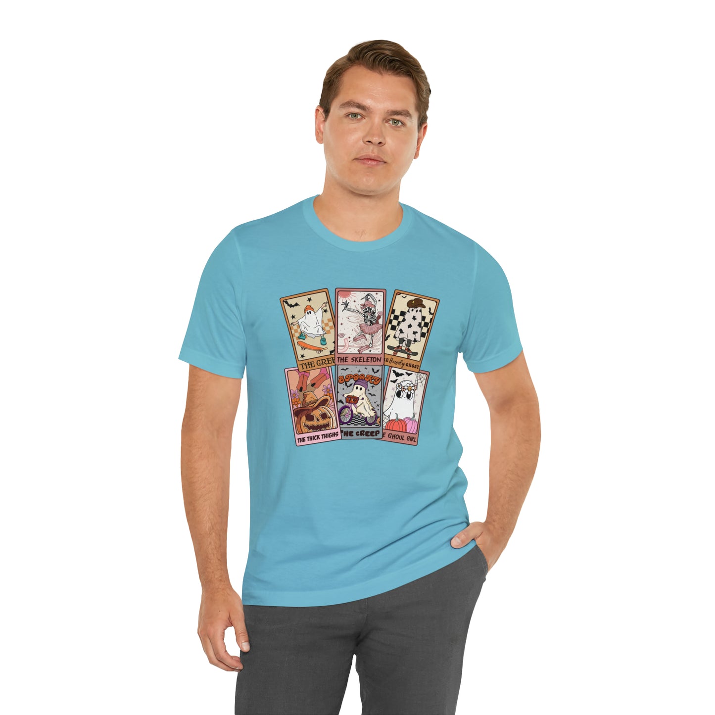 The Tarot Card Shirt, Skeleton Tarot Card Shirt, Tarot Card Lover Shirt, Skull Tarot Card Tee, Retro Halloween shirt, T612