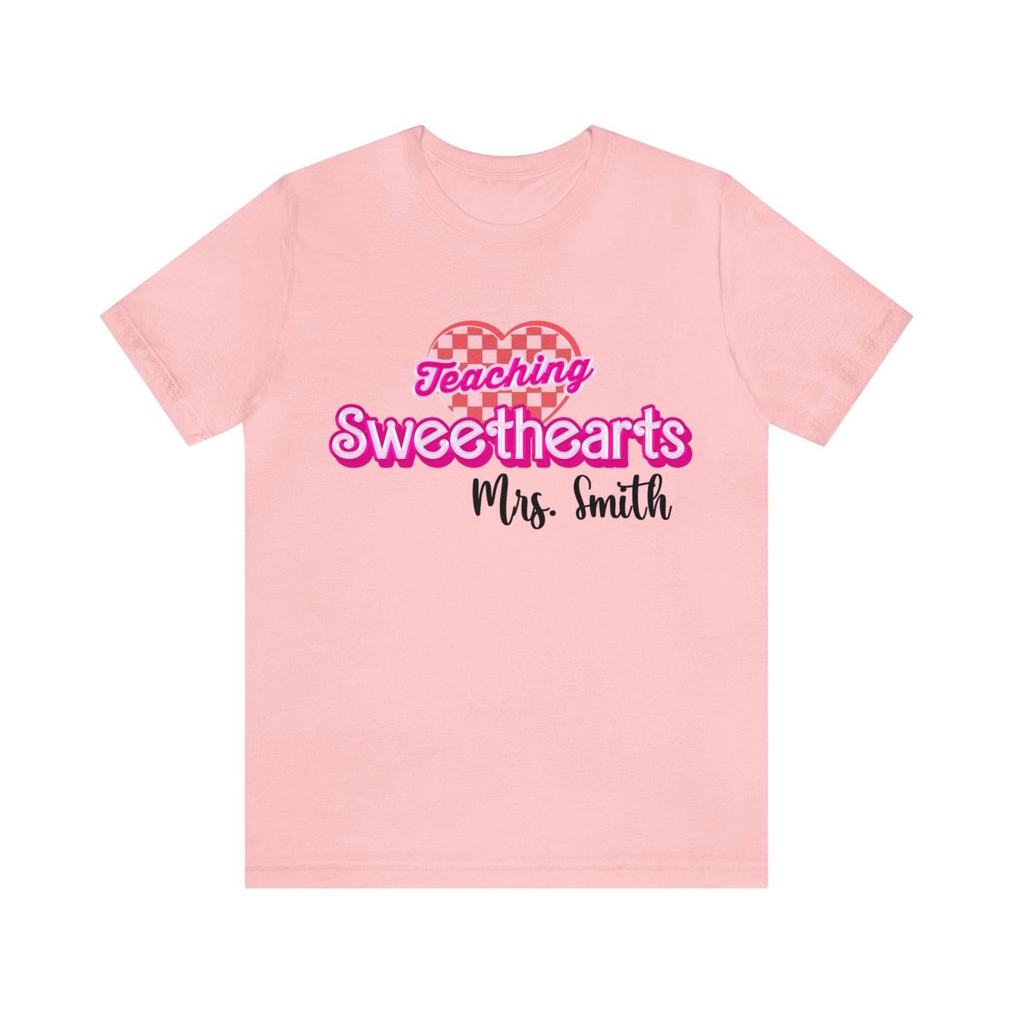 Personalized Teaching Sweethearts Valentines Day Shirt, Teacher Valentine's Day Shirts for Teachers, Gift Sweater for Hearts Day, T1274