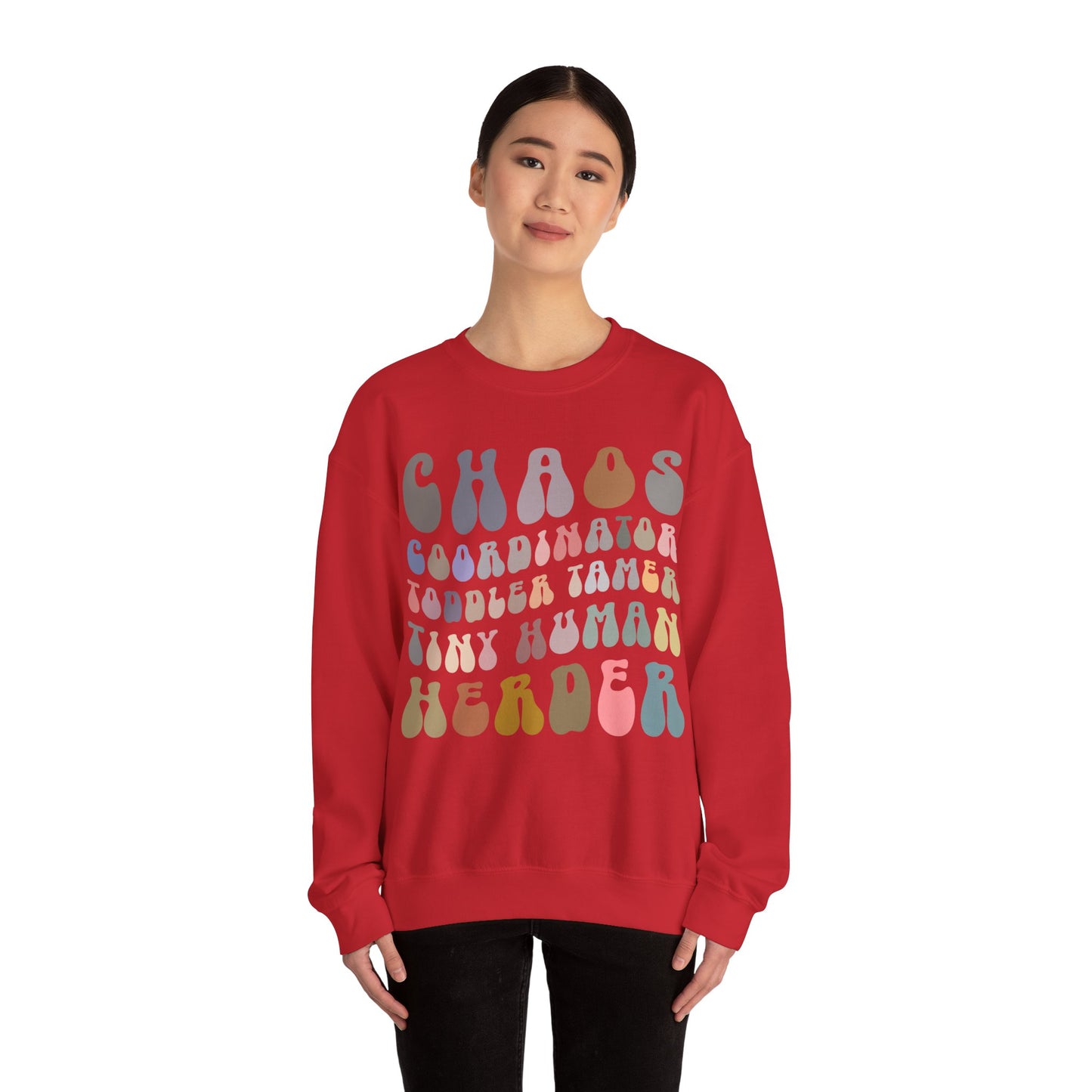 Chaos Coordinator Toddler Tamer Tiny Human Herder Sweatshirt, Kindergarten Teacher Sweatshirt, Toddler Sweatshirt, Mom Sweatshirt, S1282