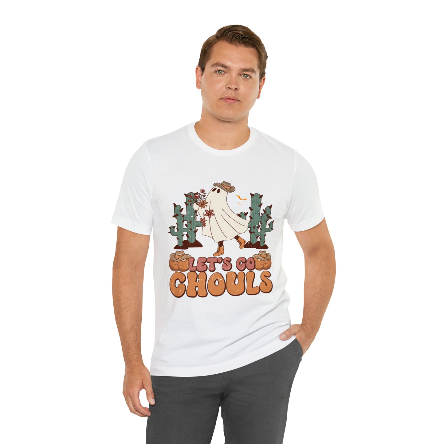 Lets Go Ghouls Shirt, Spooky Season Tee, Retro Halloween Cowgirl Shirt, Cowgirl Halloween Shirt, Vintage Ghost Shirt, T762