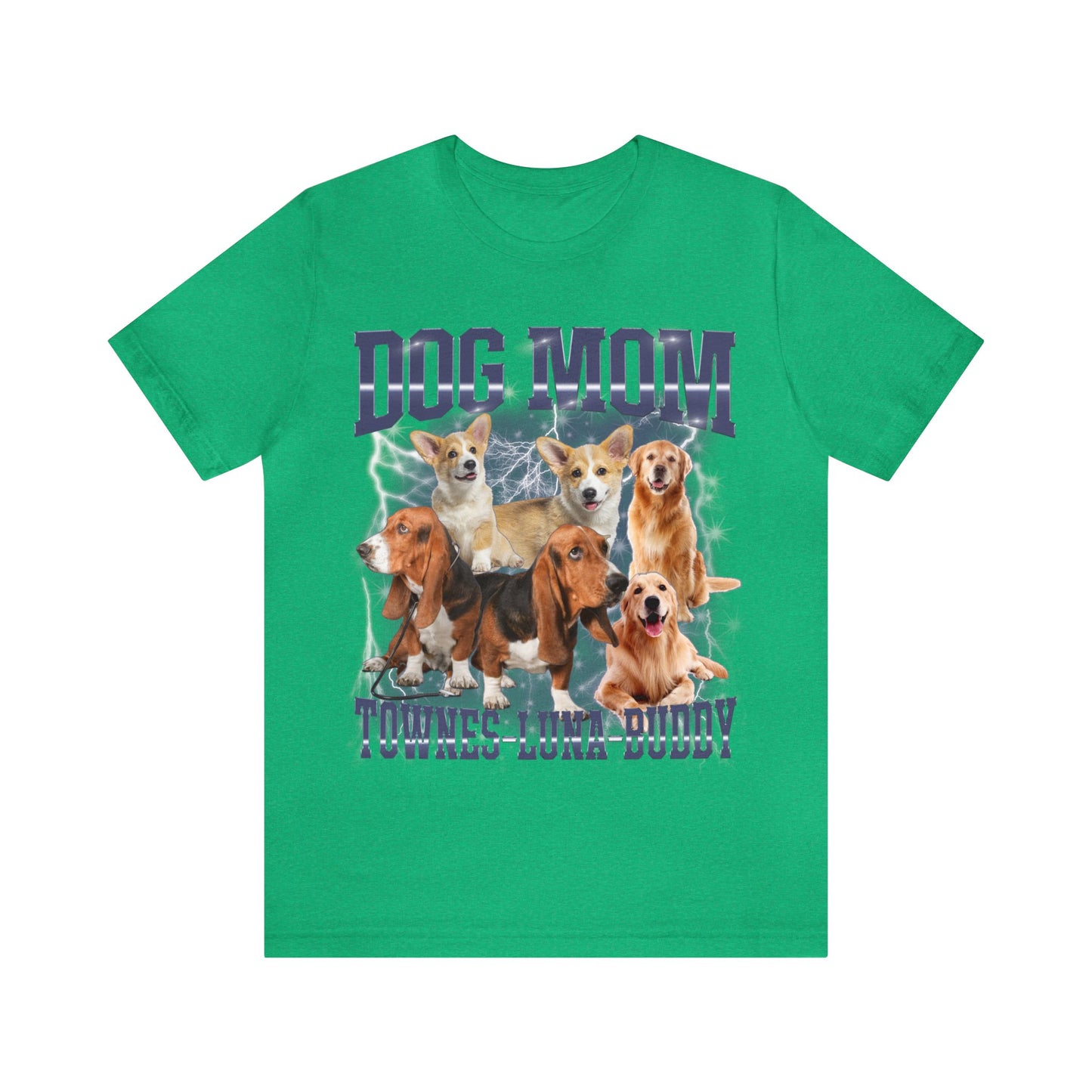 Custom Retro Dog Bootleg Shirt, Dog Mom Shirt, Dog Bootleg Retro 90's Tee, Custom Pet Photo, Custom Pet Portrait, Pet Lovers Gift, T1433