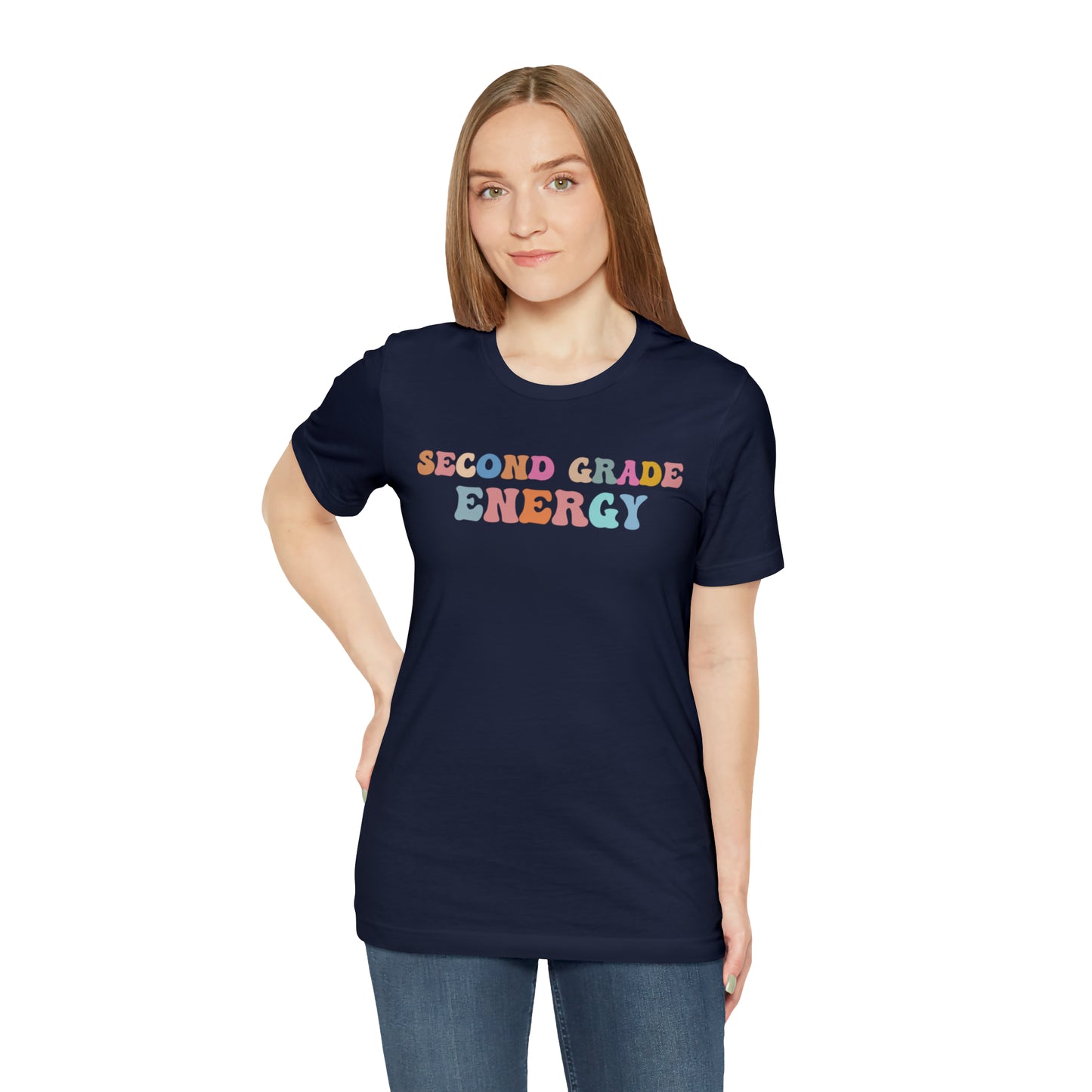 Cute Teacher Shirt, Second Grade Energy Shirt, Shirt for Second Grade, Teacher Appreciation Shirt, Best Teacher Shirt, T494