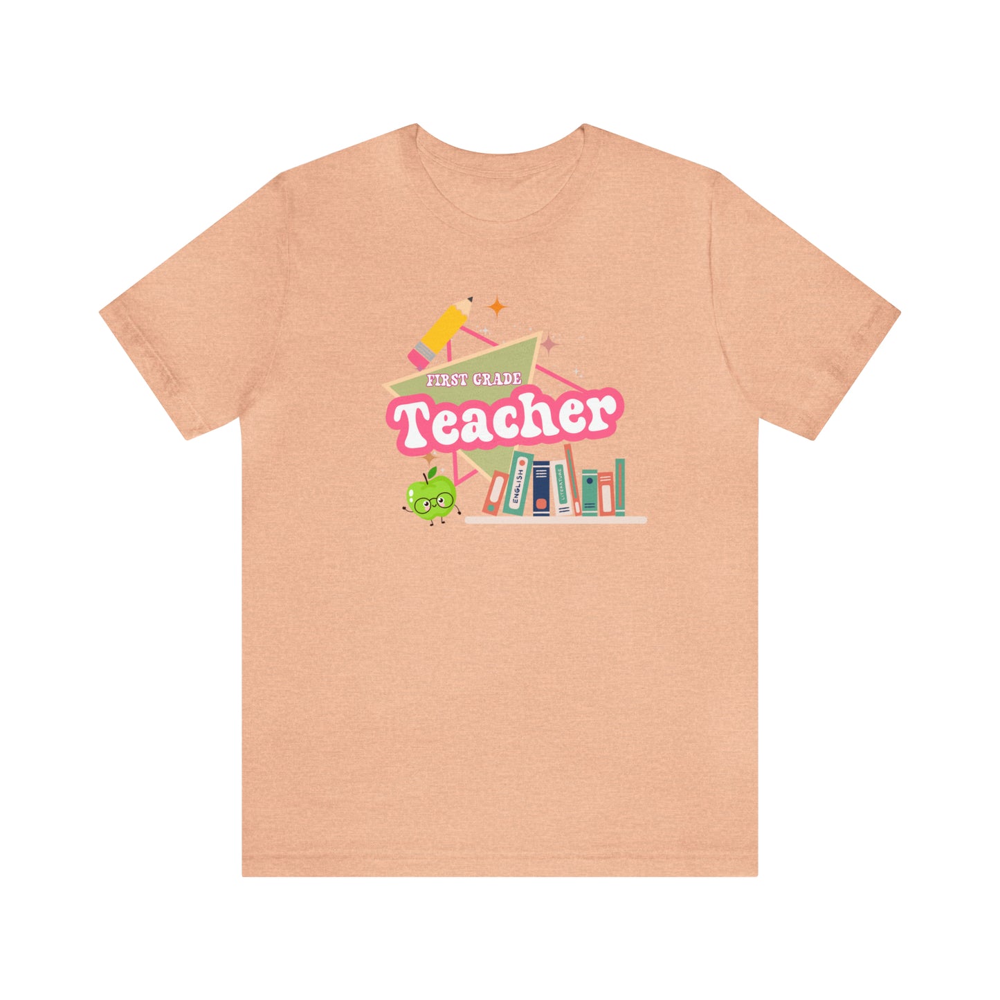 First grade teacher shirt, 1st grade shirt, 90s shirt, 90s teacher shirt, colorful school shirt, colorful teacher shirt, T542