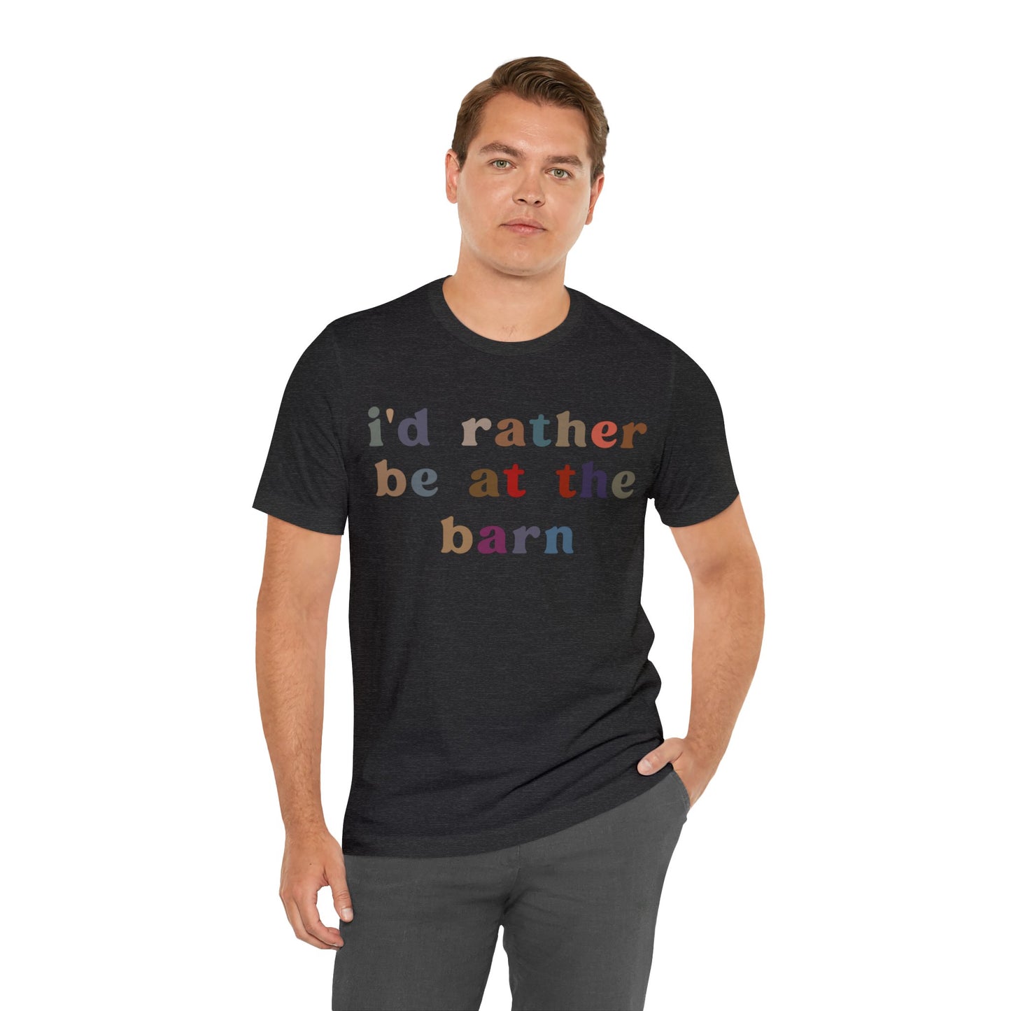 I’d Rather Be On My Barn Shirt, Country Mom Shirt, Farm Life Shirt, Farm Worker Shirt, Shirt for Mom, Horse Lover Shirt, T1201