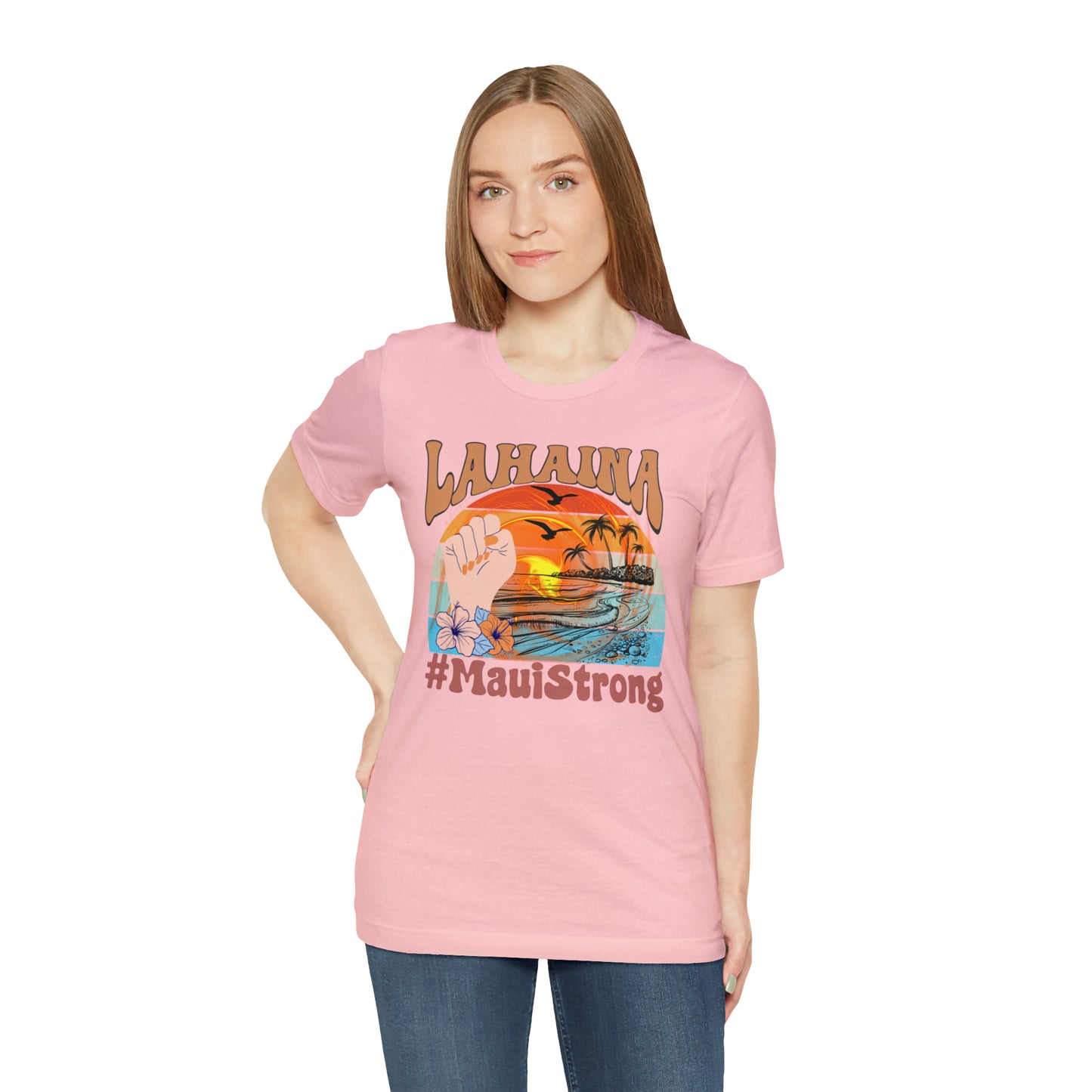 Maui Strong Shirt, Lahaina Banyan Tree T-Shirt, Maui Hawaii Shoreline Tshirt, Profits Donated Support Maui Fire, T598