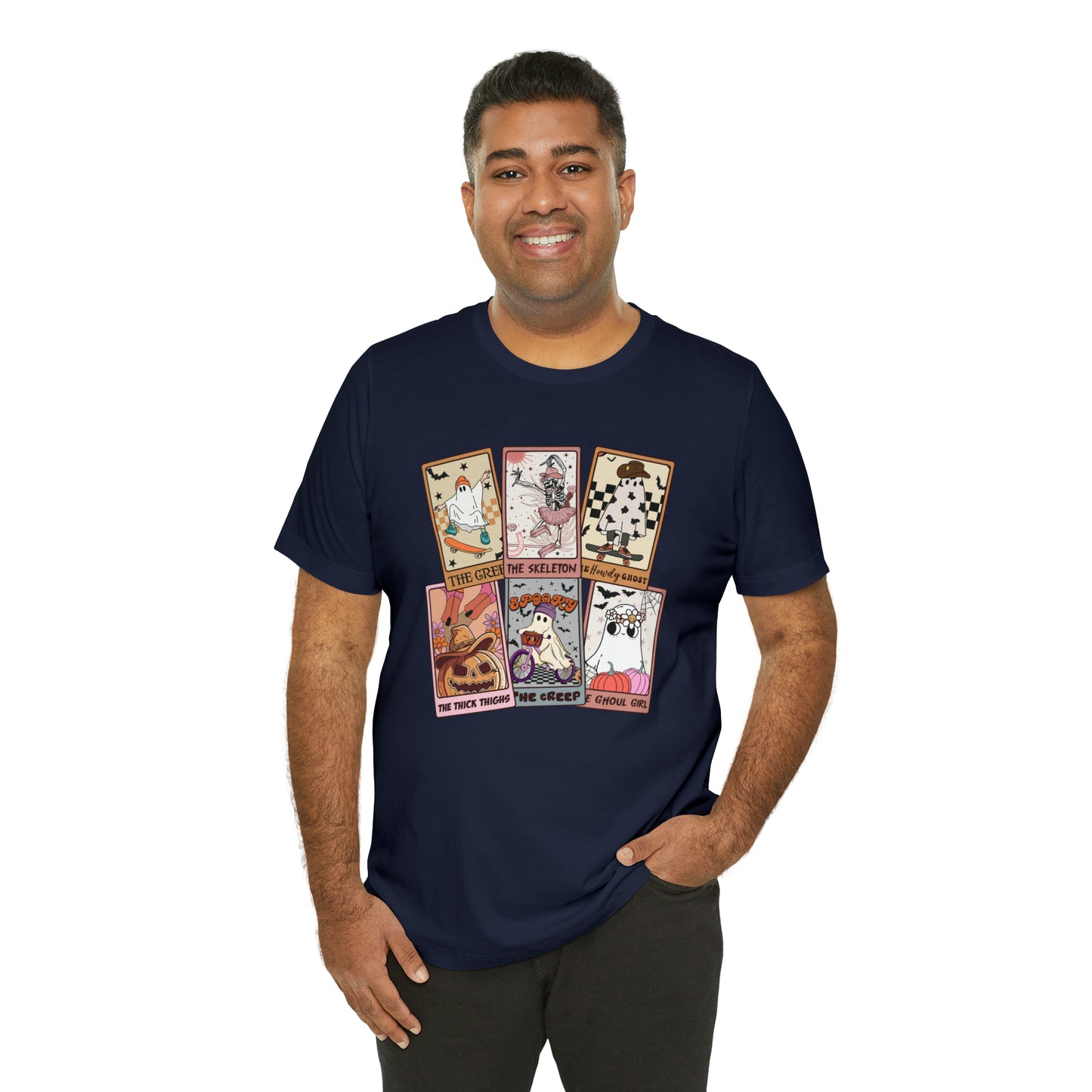 The Tarot Card Shirt, Skeleton Tarot Card Shirt, Tarot Card Lover Shirt, Skull Tarot Card Tee, Retro Halloween shirt, T612