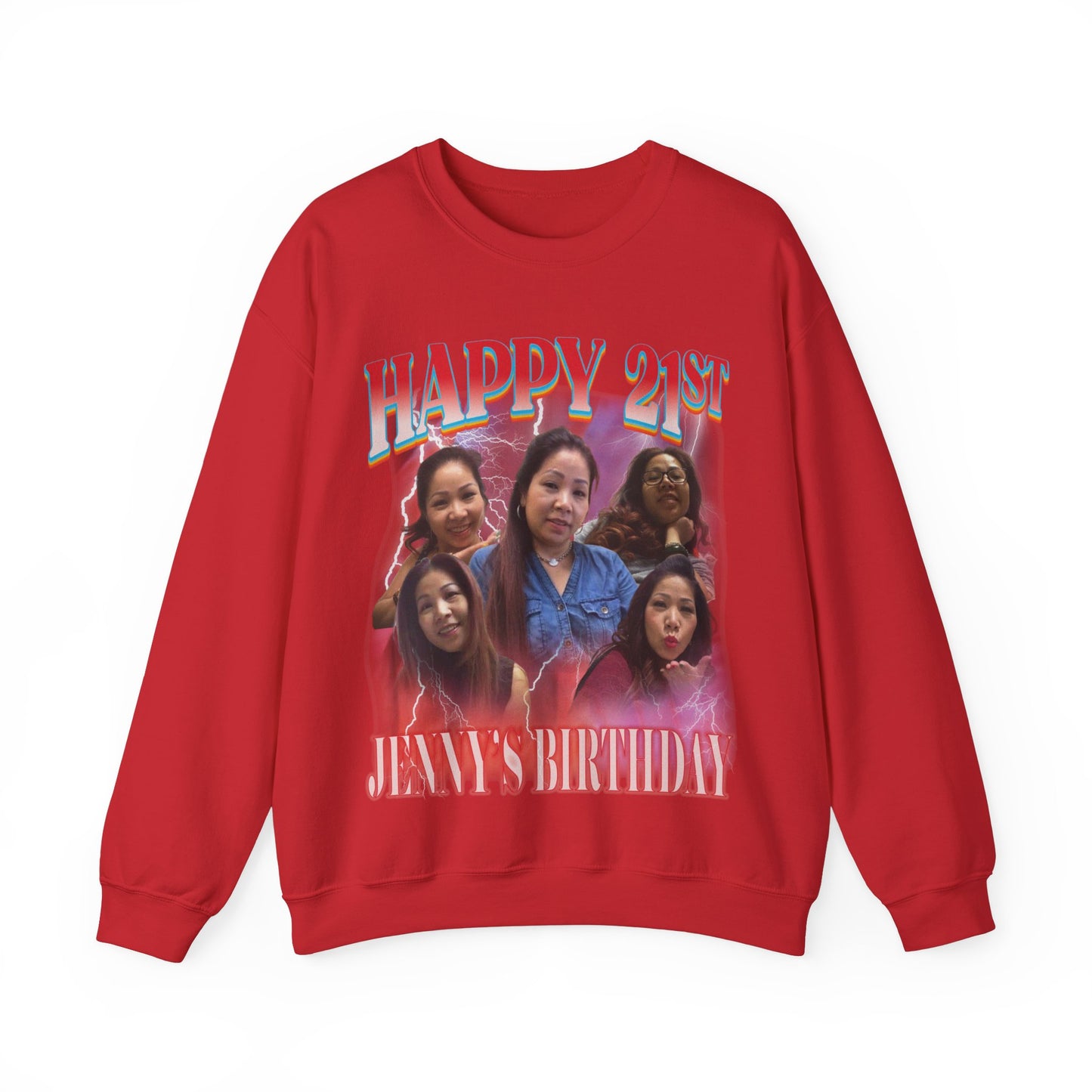 Custom 21st birthday sweatshirt, Custom Bootleg Rap sweatshirt, 21st birthday gifts, Vintage Graphic Sweatshirt, 18th birthday gift, S1447