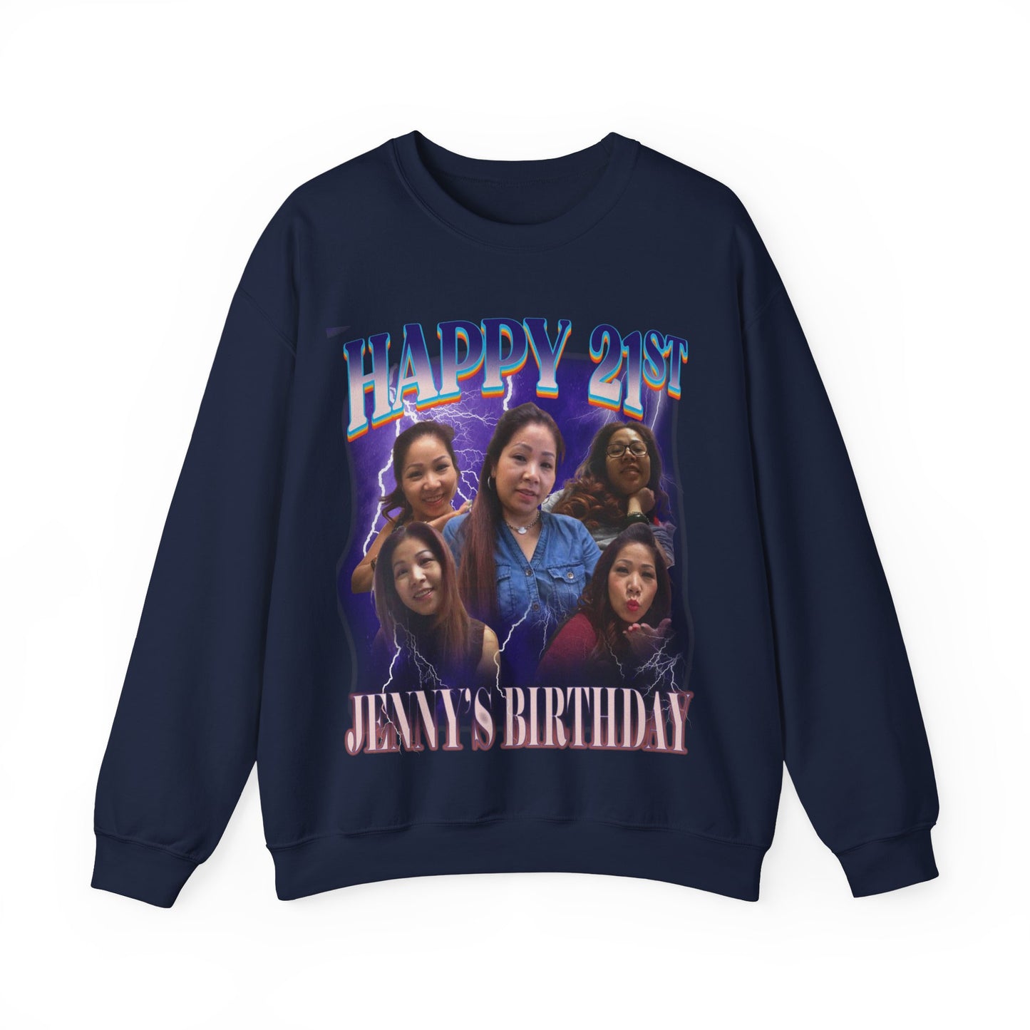 Custom 21st birthday sweatshirt, Custom Bootleg Rap sweatshirt, 21st birthday gifts, Vintage Graphic Sweatshirt, 18th birthday gift, S1448
