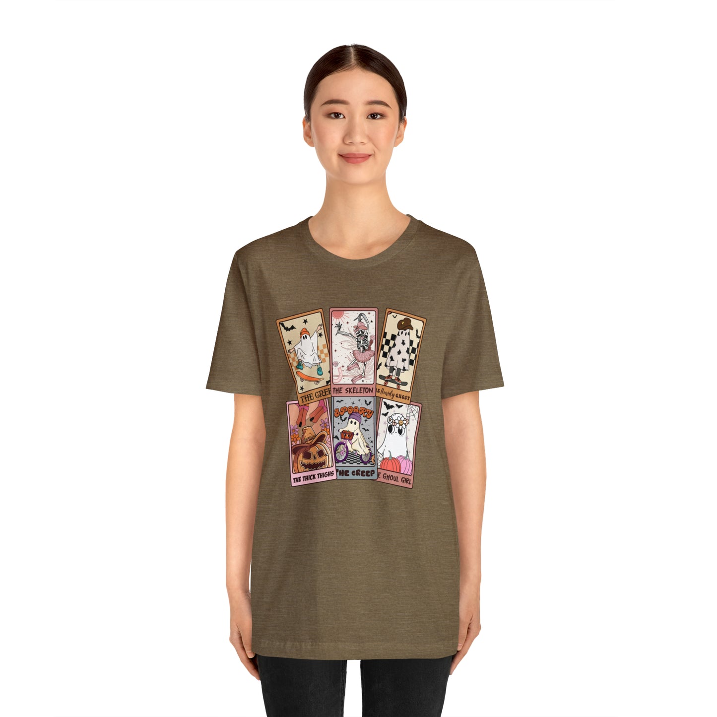 The Tarot Card Shirt, Skeleton Tarot Card Shirt, Tarot Card Lover Shirt, Skull Tarot Card Tee, Retro Halloween shirt, T612