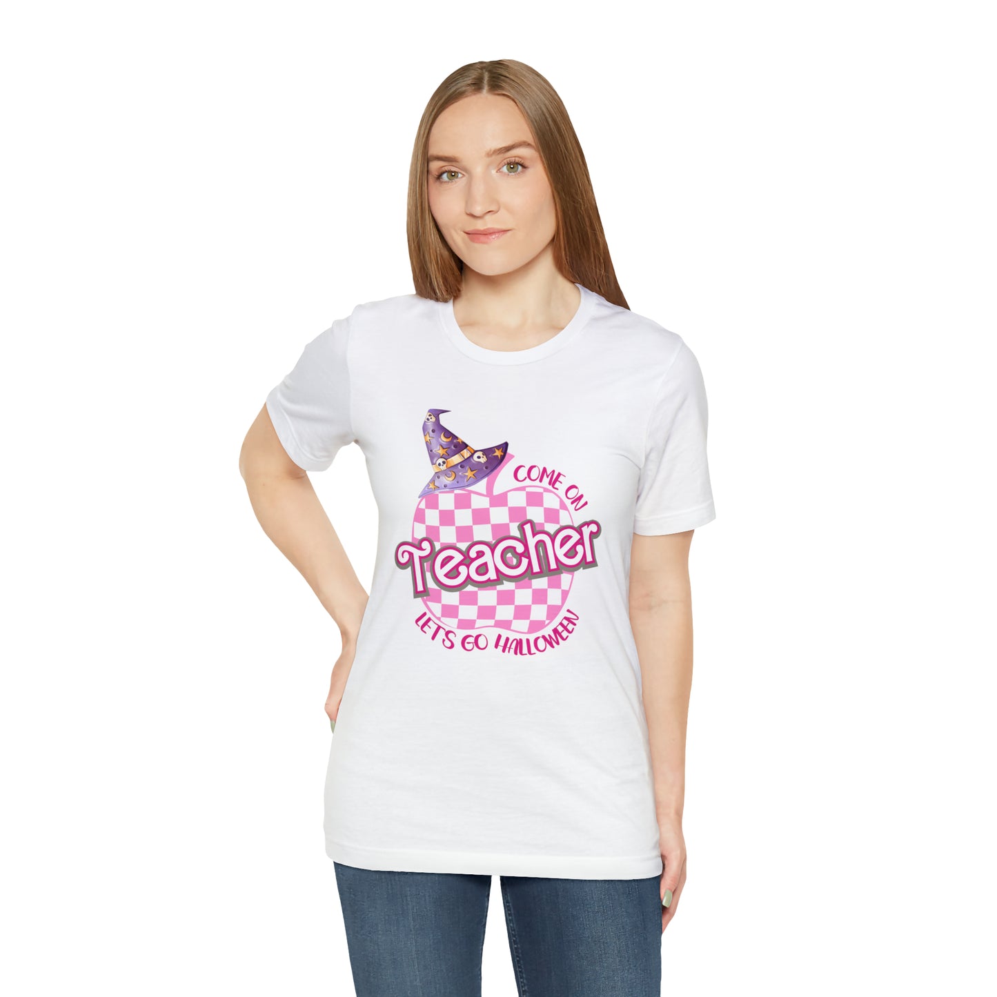 Come On Let's Go Halloween Shirt, Trendy Teacher shirt, Retro Back to school, Teacher Halloween gift shirt , T726