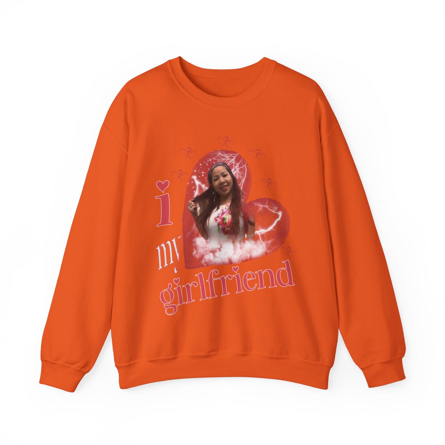 I Love My Girlfriend Sweatshirt Custom Picture, I Love My Girlfriend Custom Photo Sweatshirt, I Love My Girlfriend Sweatshirt Custom, SW1342