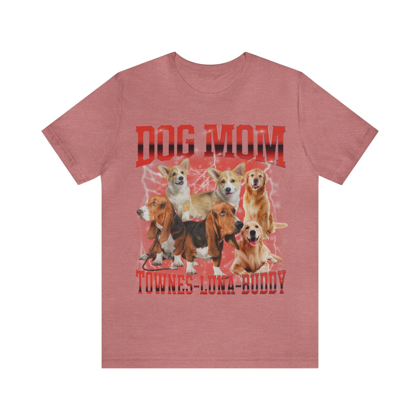 Custom Retro Dog Bootleg Shirt, Dog Mom Shirt, Dog Bootleg Retro 90's Tee, Custom Pet Photo, Custom Pet Portrait, Pet Lovers Gift, T1430