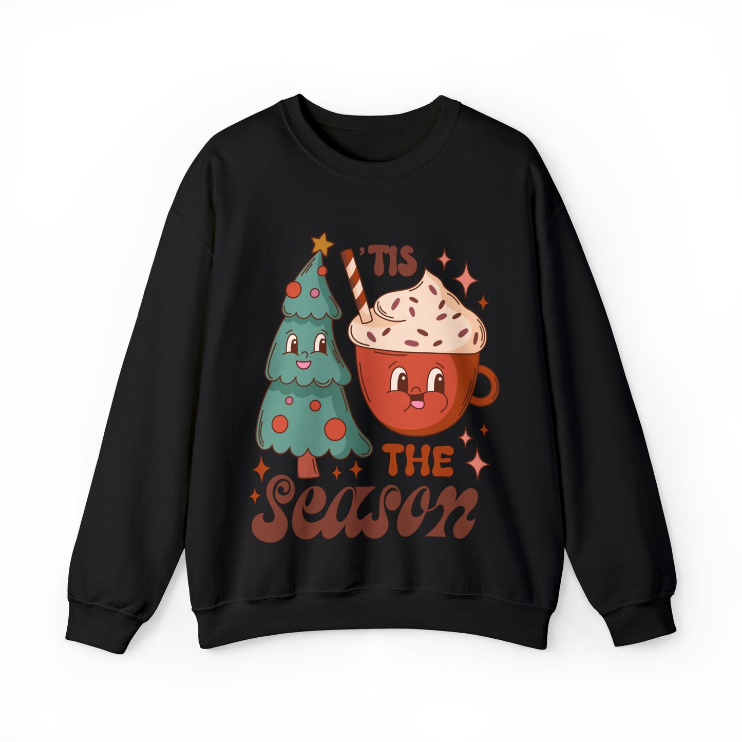 Christmas Tis The Season Sweatshirt, Merry Christmas Shirt, Christmas Tree Sweater, Christmas Tree shirt, Christmas Cake Sweatshirt, S887